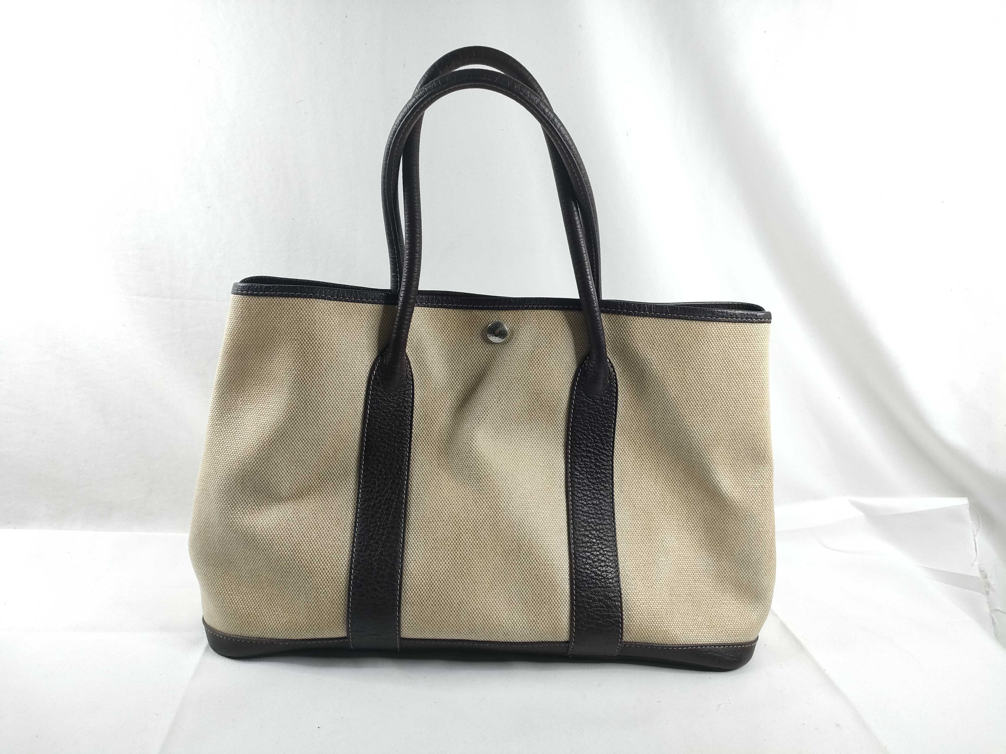 Garden Party Toile H Tote Bag