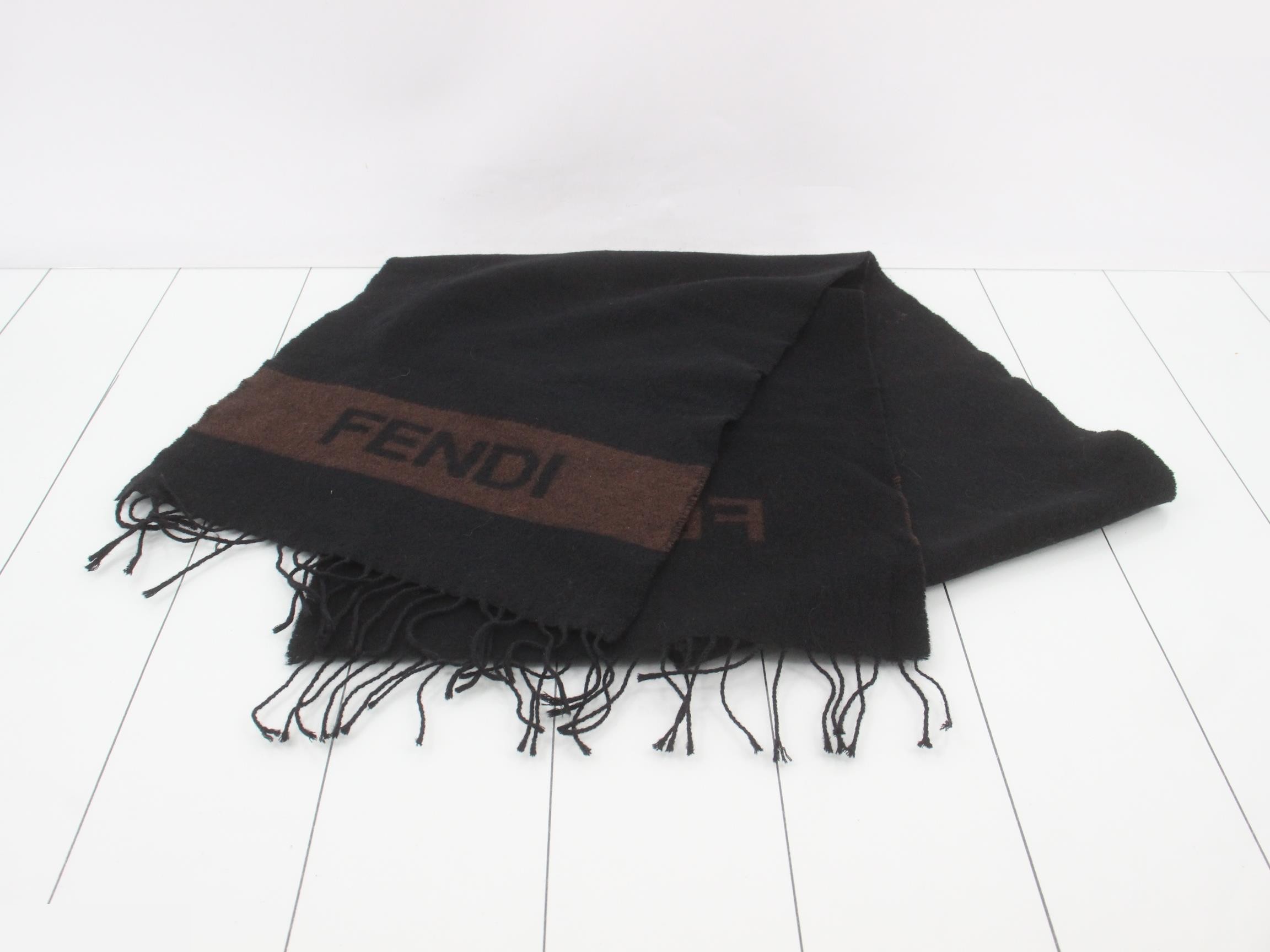 logo scarf with tags — view 2