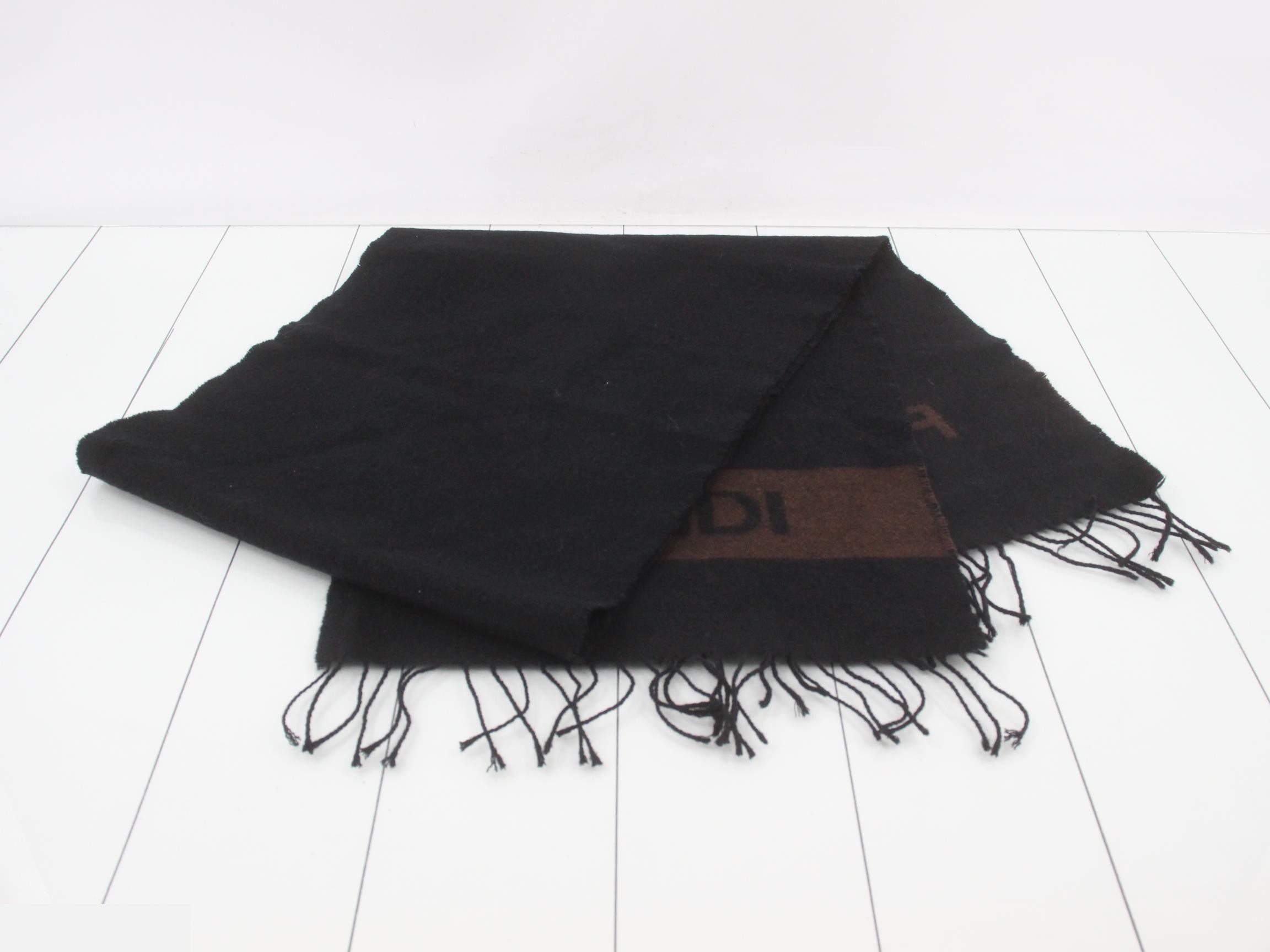 logo scarf with tags — view 3