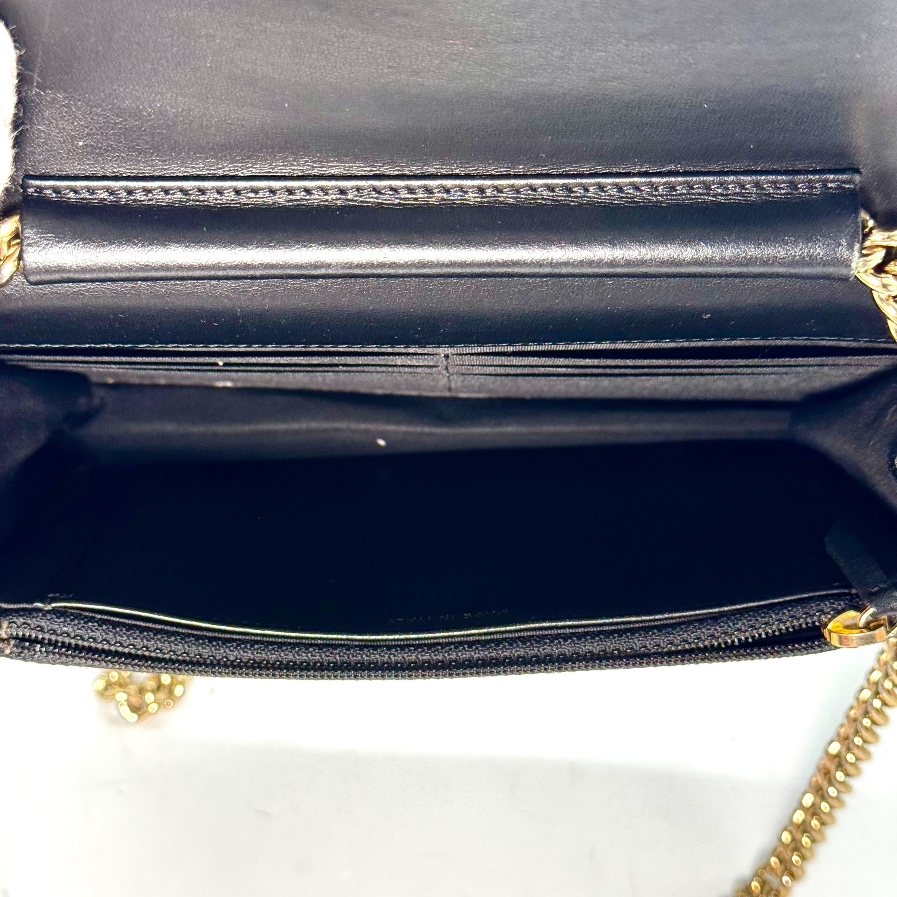 Caviar Skin V-Stitch Chain Shoulder Bag, Black, 27812150 (Shoulder Bag) — view 4