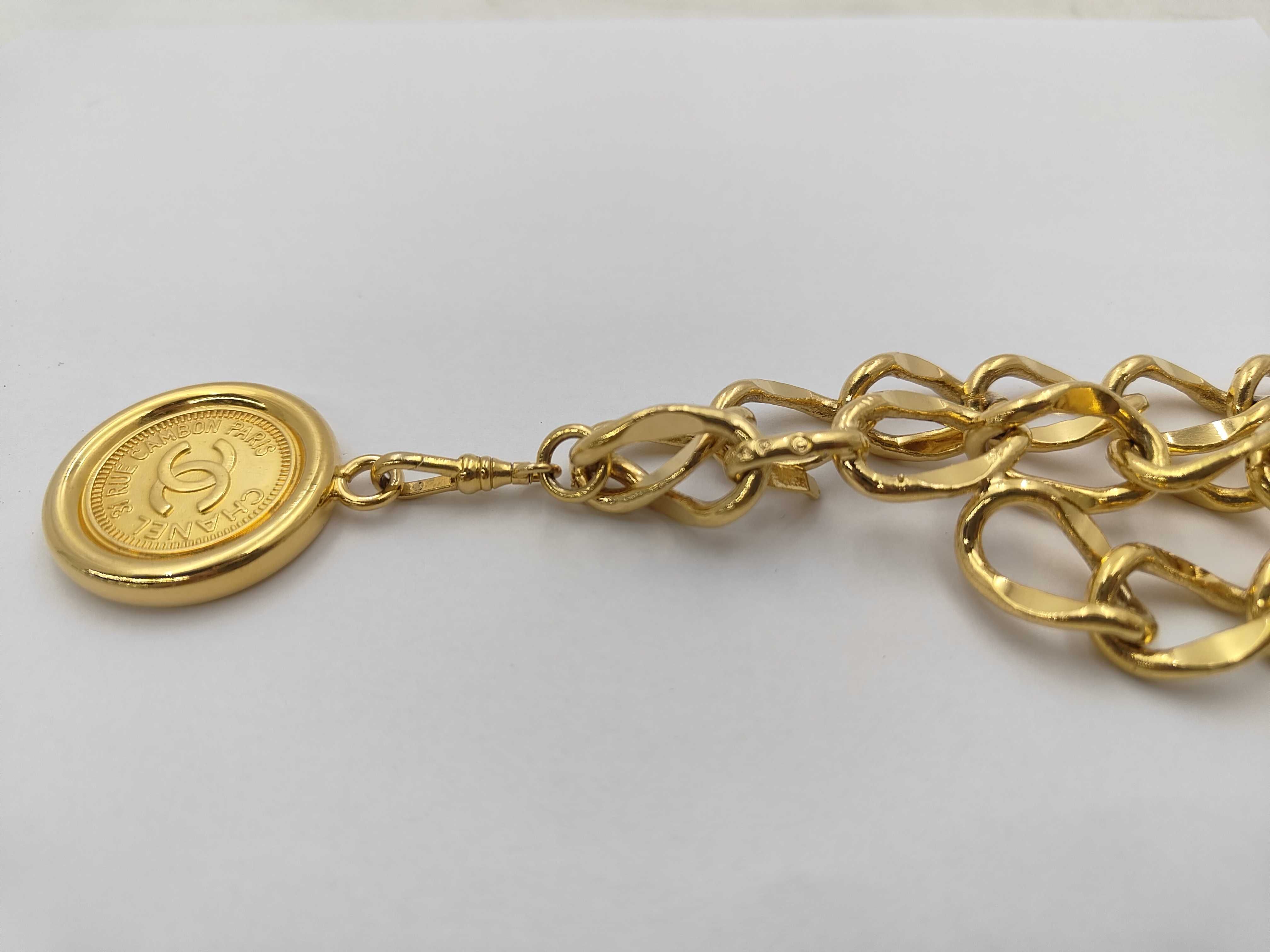 Chain Belt Double 94P Coco Mark Coin Necklace — view 2