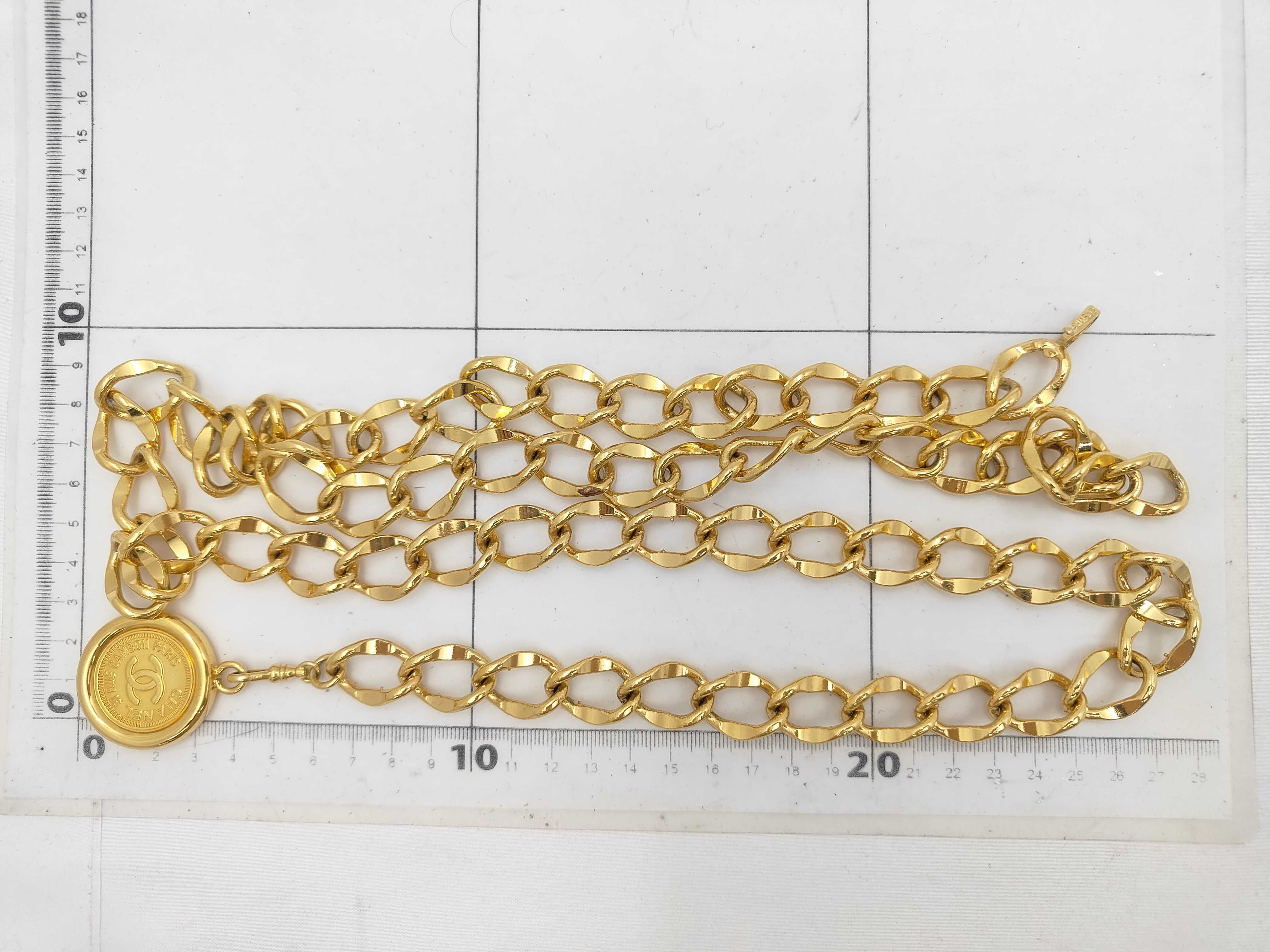 Chain Belt Double 94P Coco Mark Coin Necklace — view 5