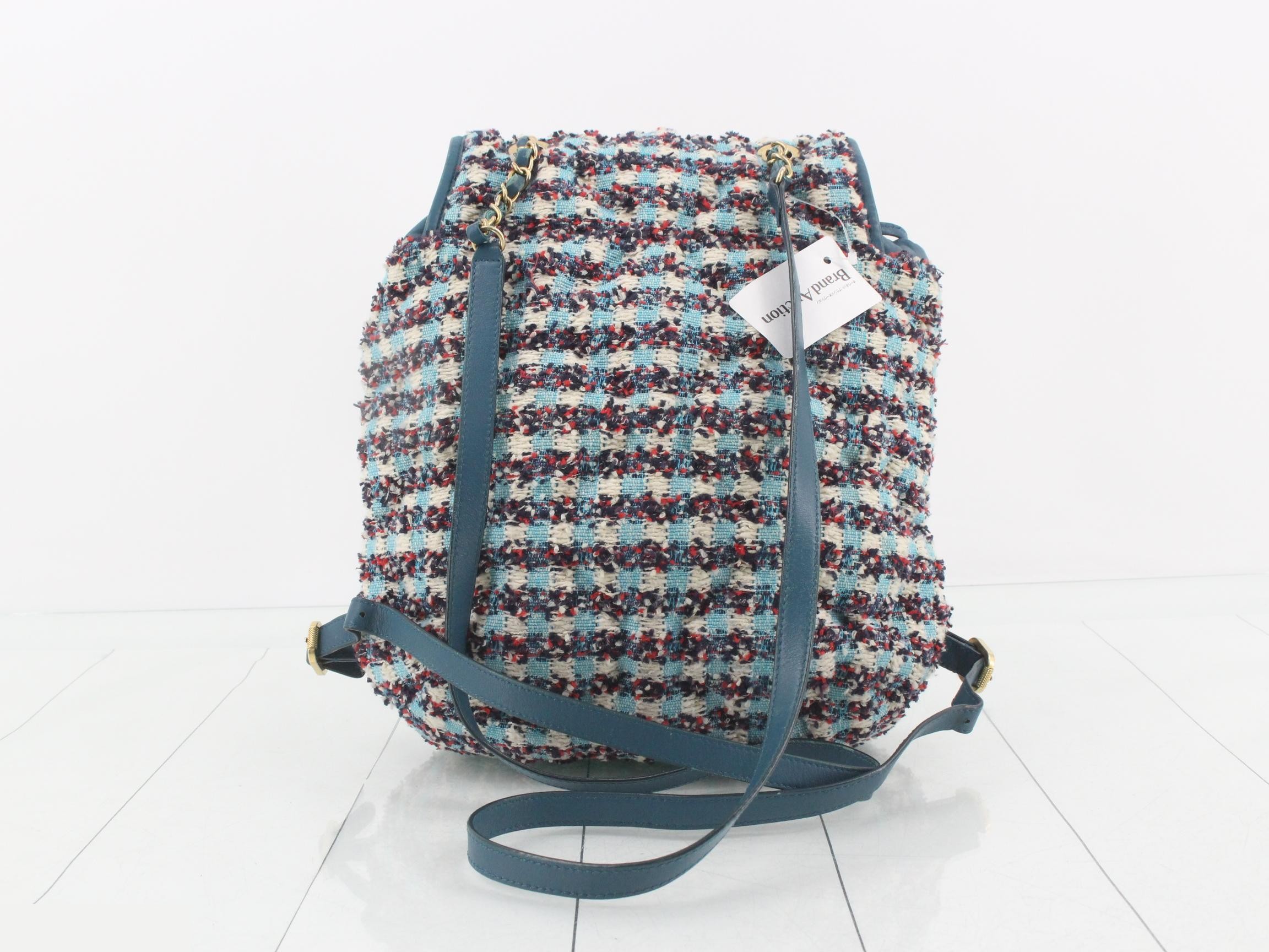 Tweed Chain Backpack — view 2