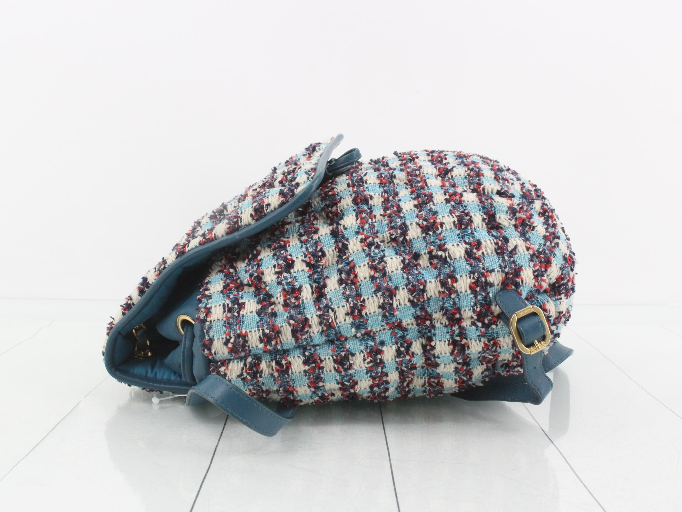 Tweed Chain Backpack — view 4