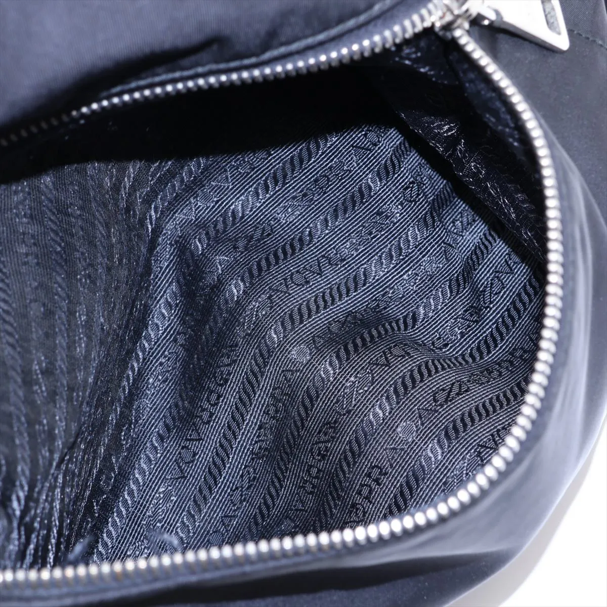 Tessuto Nylon x Leather Tote Bag, Black — view 10