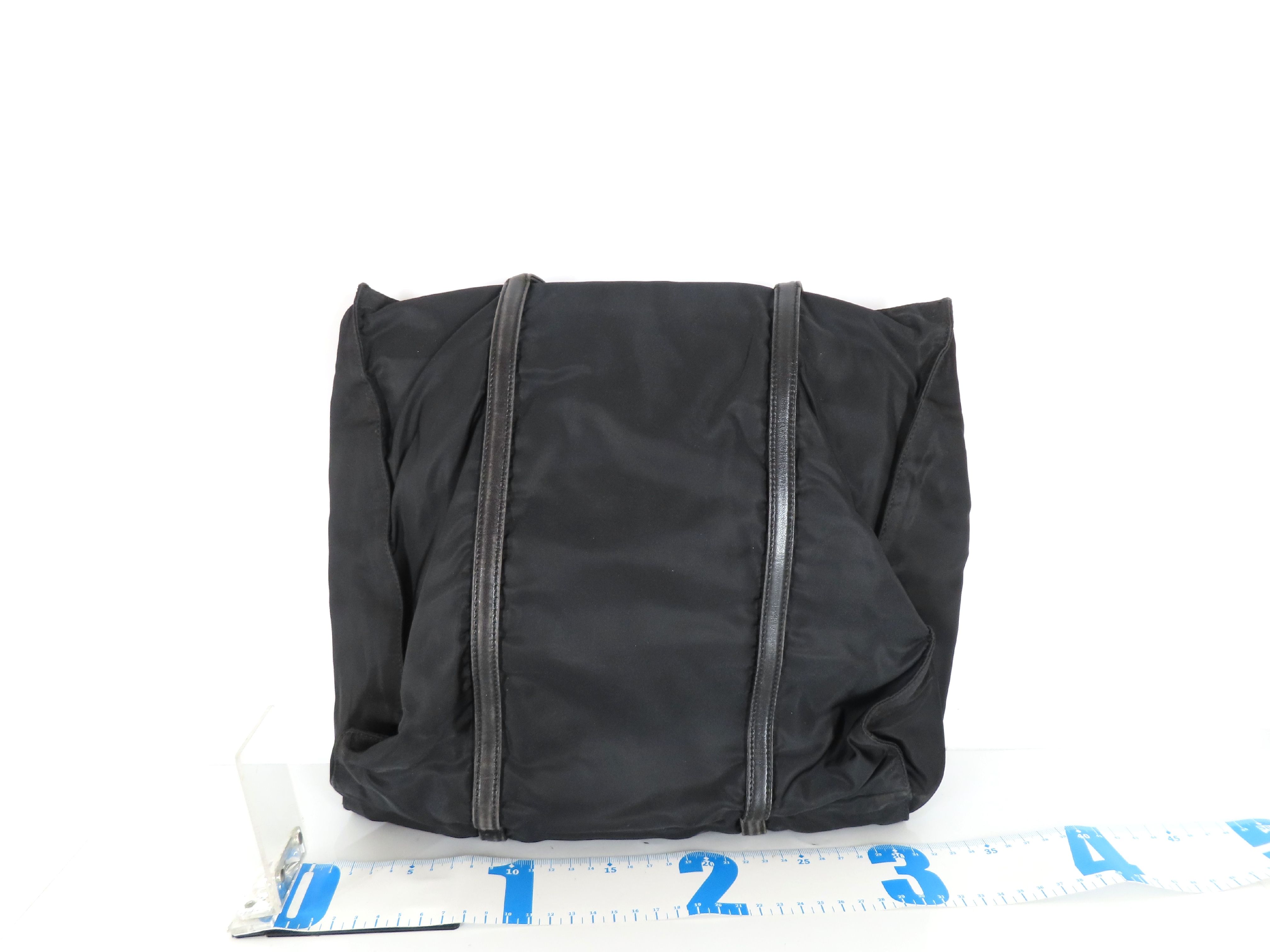 Nylon Tote Bag, Black — view 2