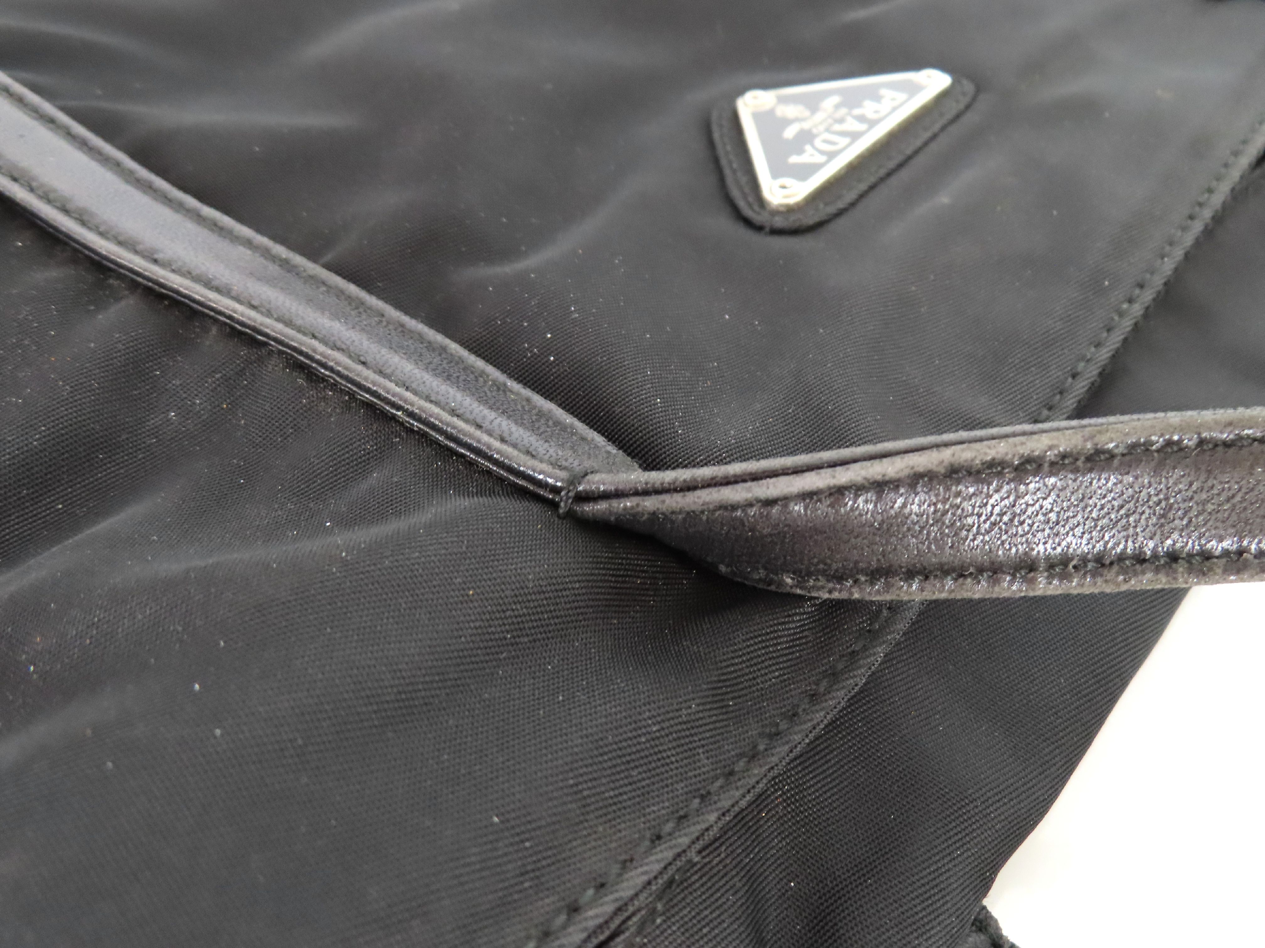 Nylon Tote Bag, Black — view 5