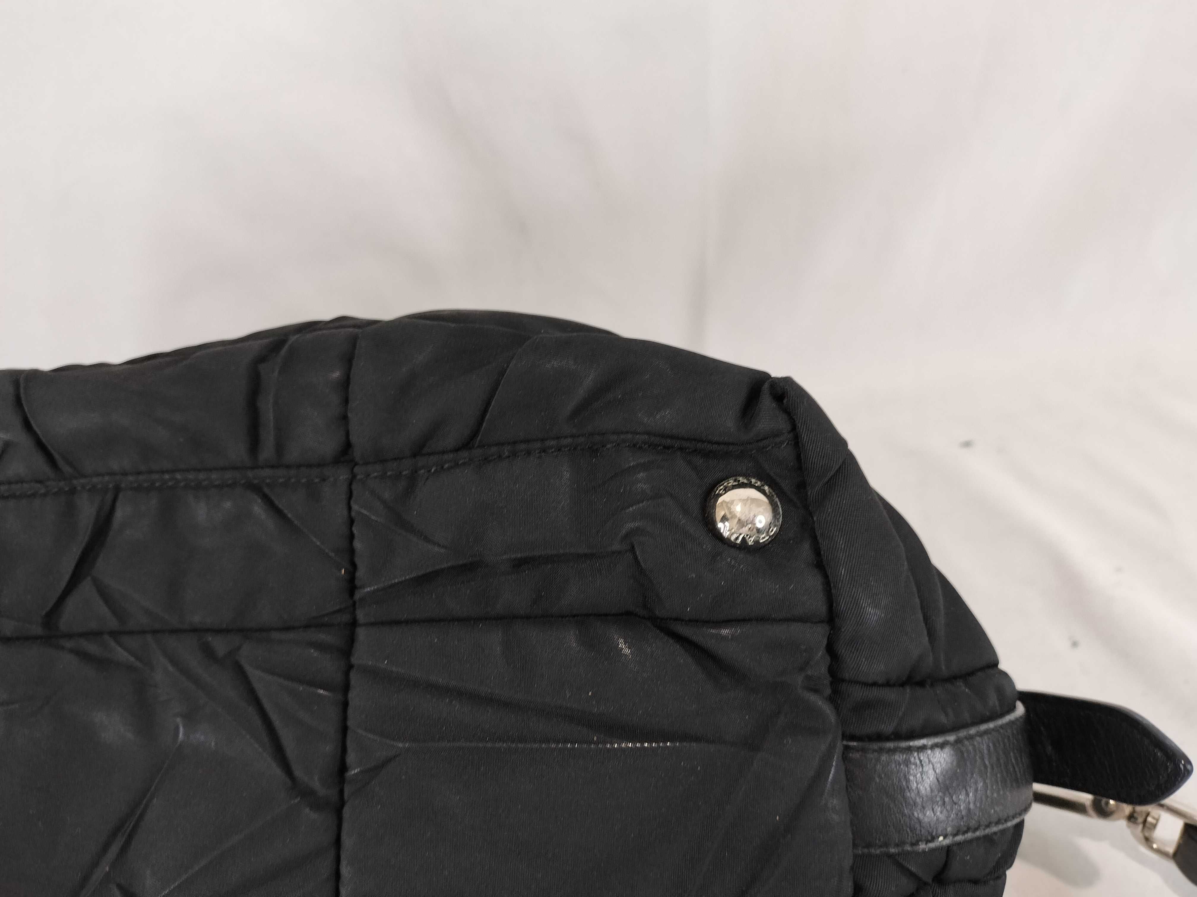 Nylon Prada Quilted Nylon Leather Tote Bag Shoulder Bag — view 6