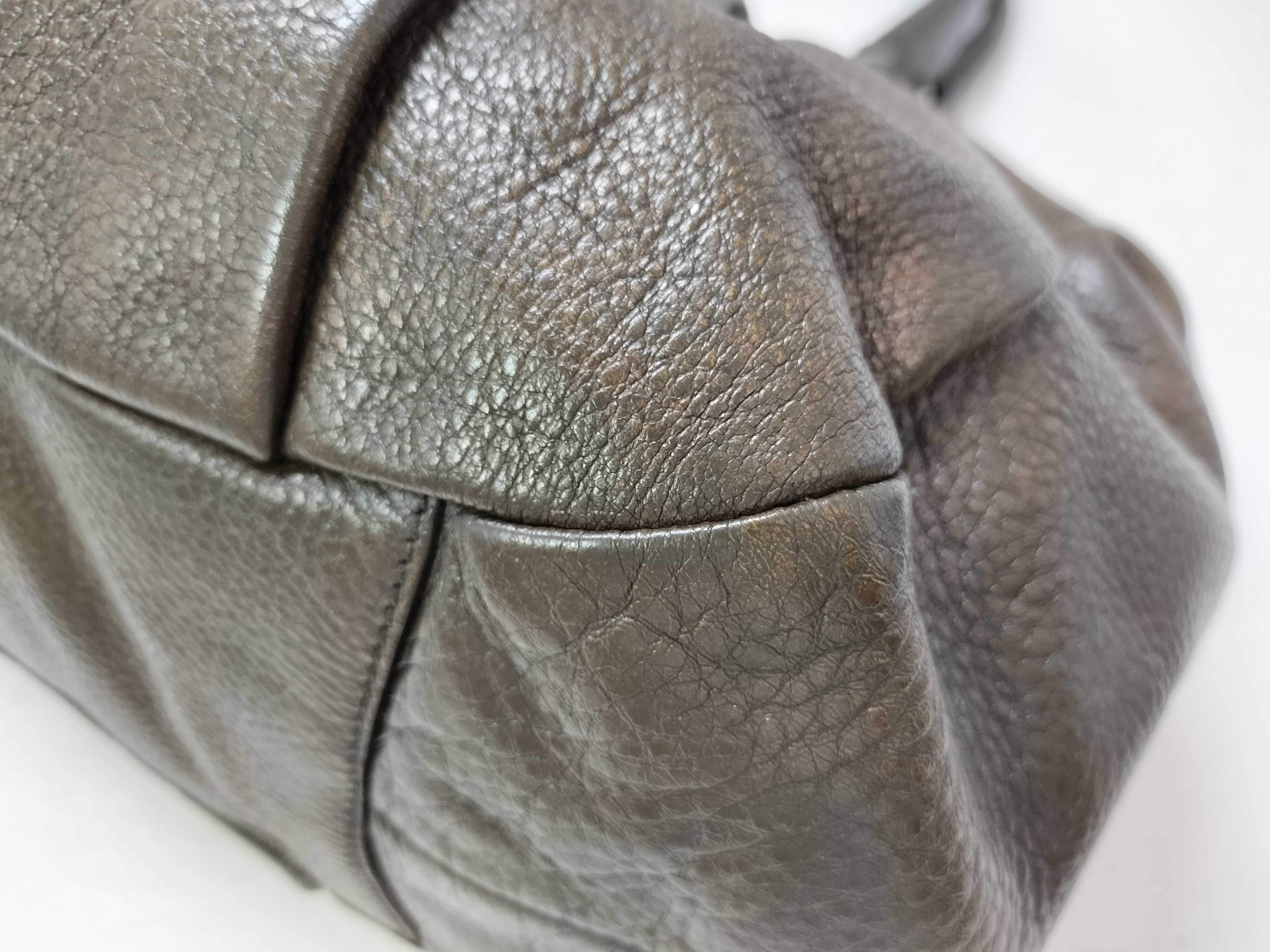 grained leather handbag, serial handbag — view 7