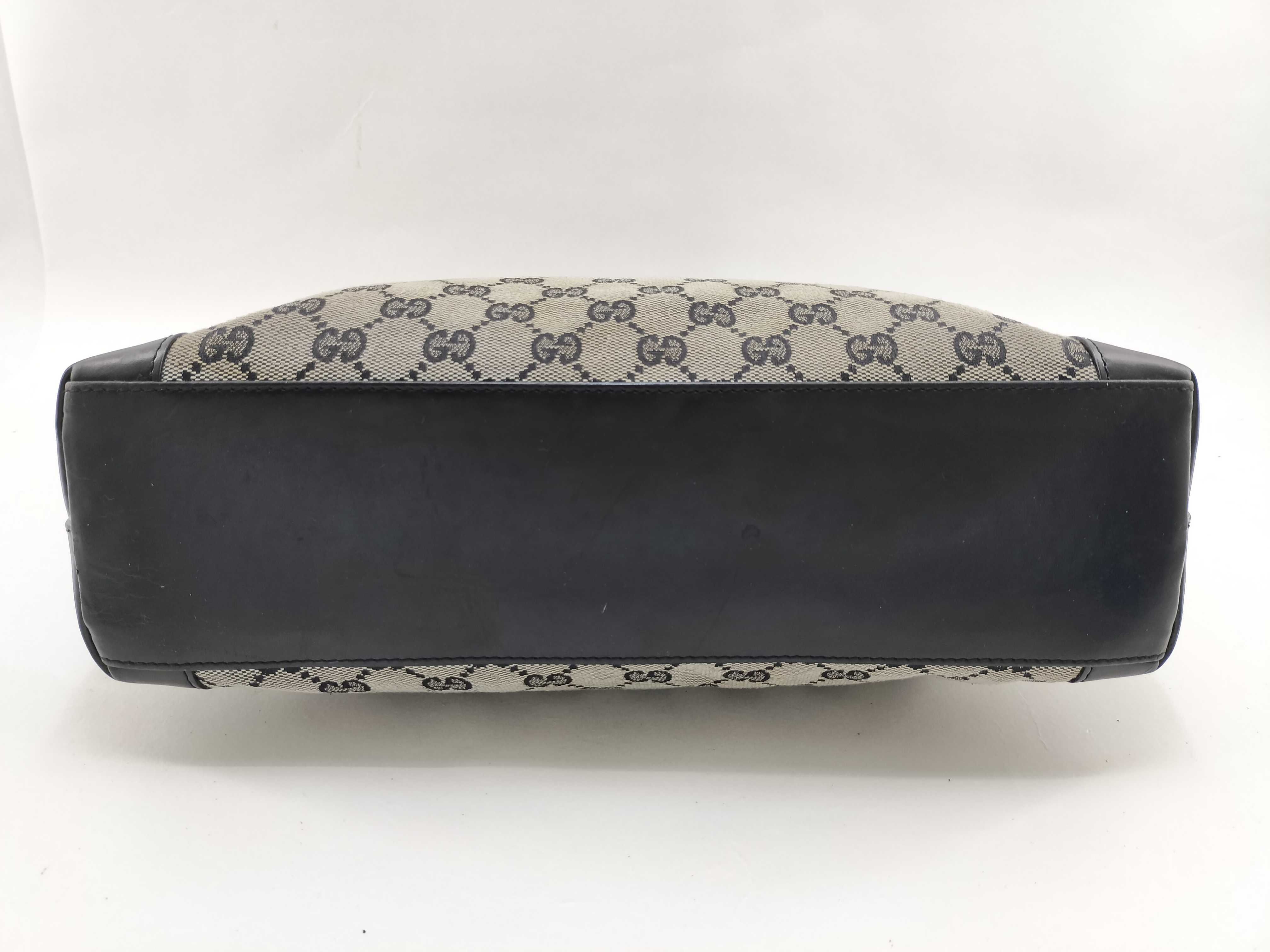 GG Canvas Tote Bag, Black Canvas Handbag — view 4