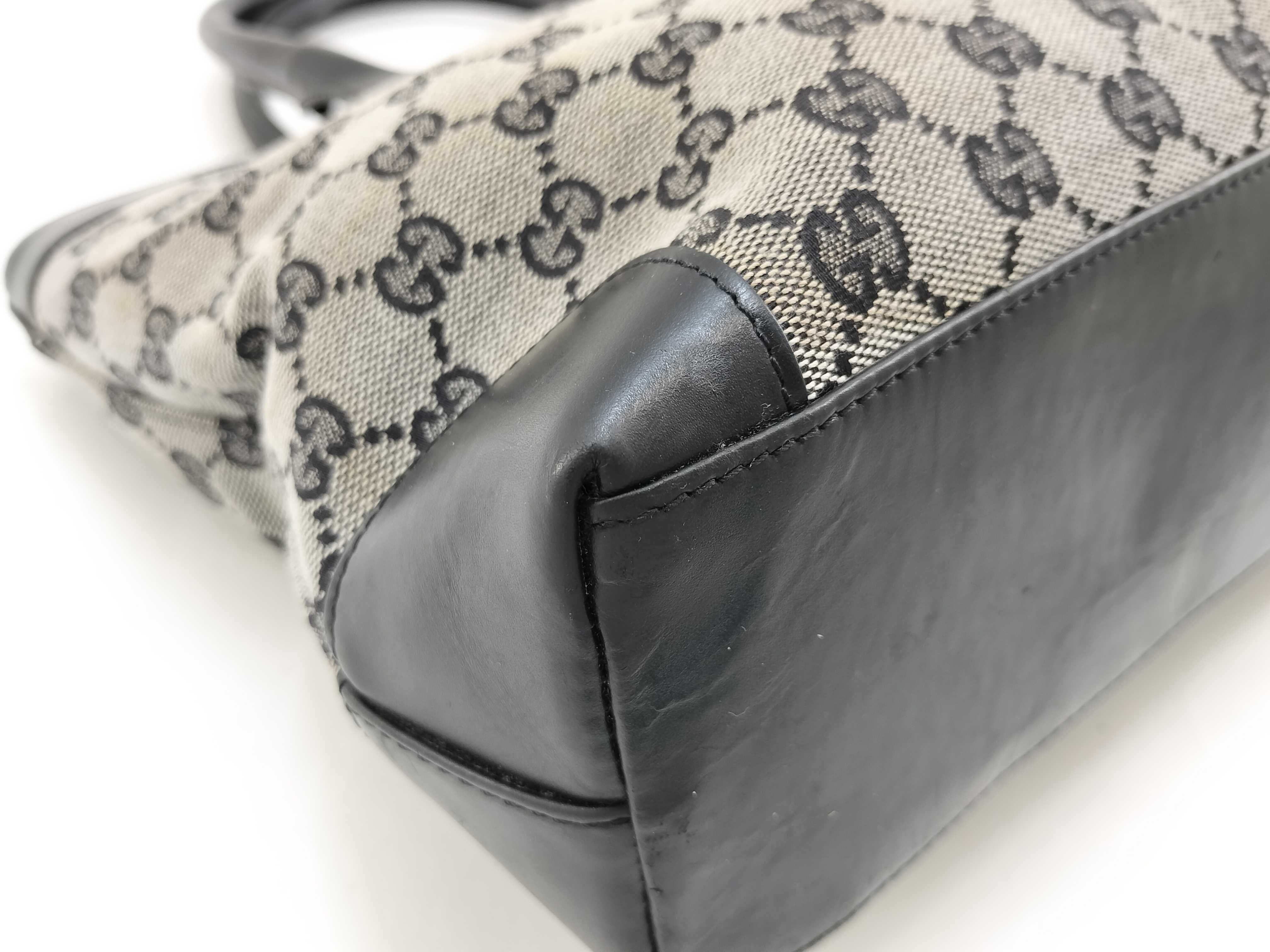 GG Canvas Tote Bag, Black Canvas Handbag — view 5
