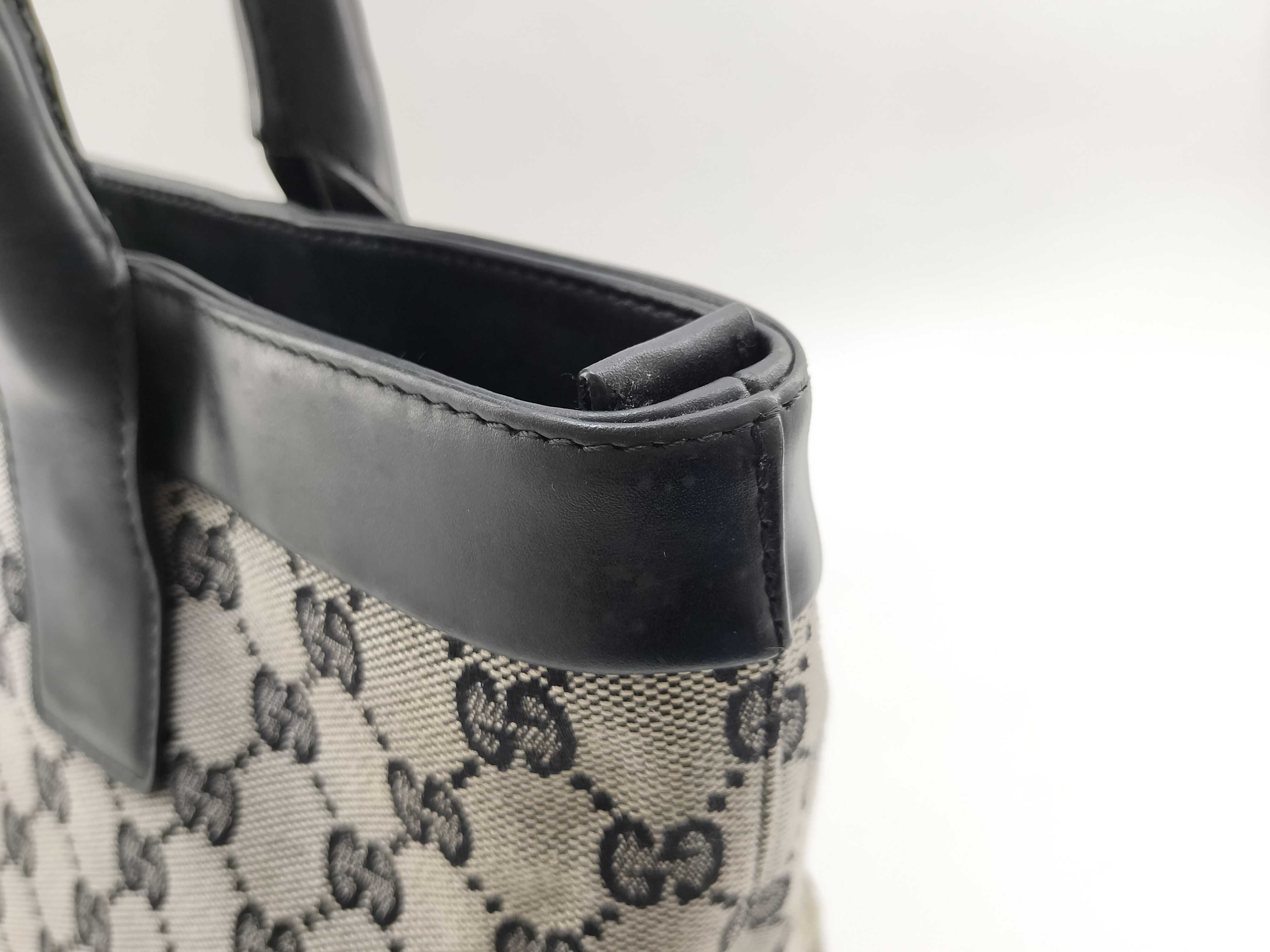 GG Canvas Tote Bag, Black Canvas Handbag — view 8