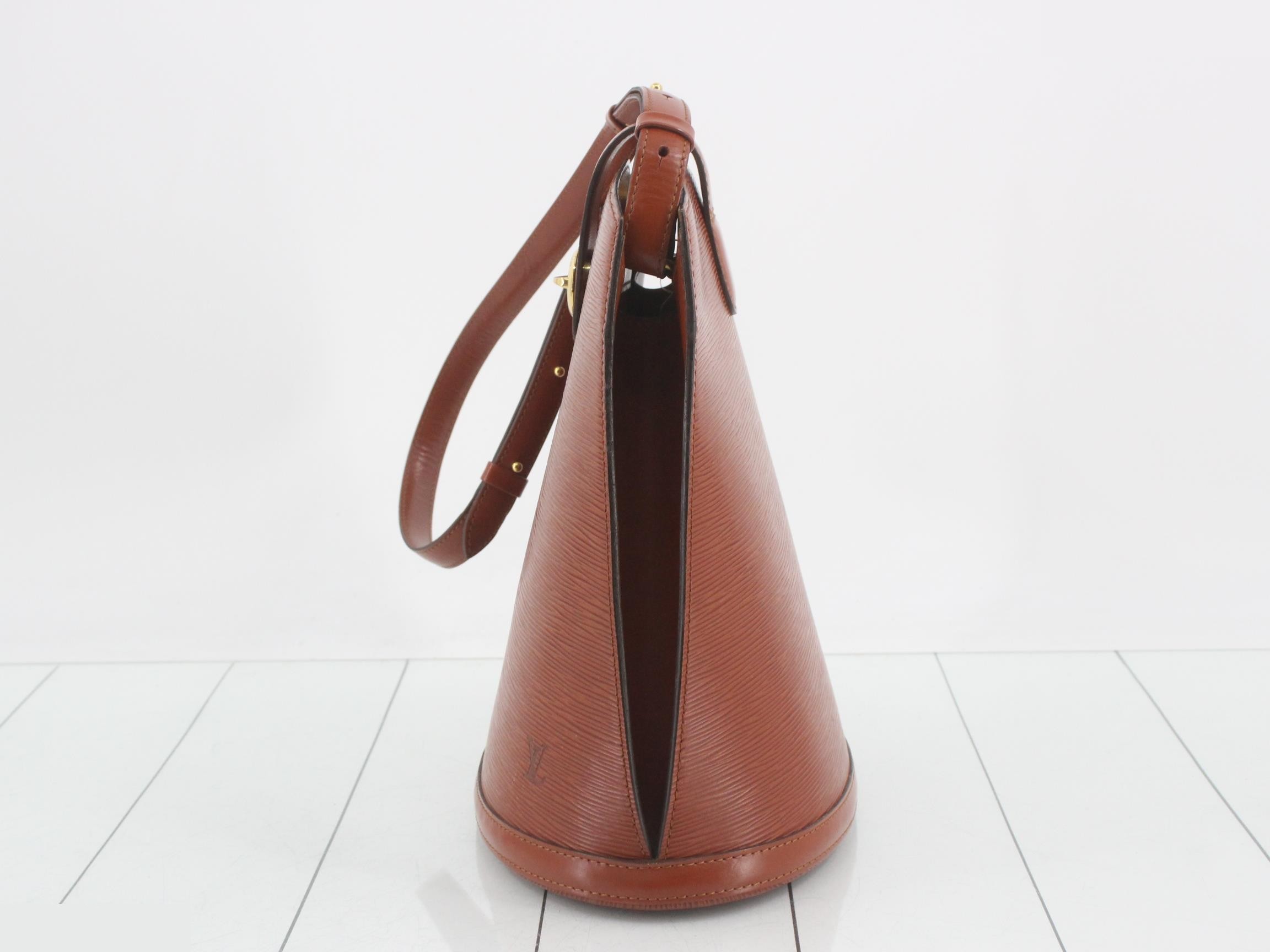 Epi Shoulder Bag, Cluny, Brown — view 3