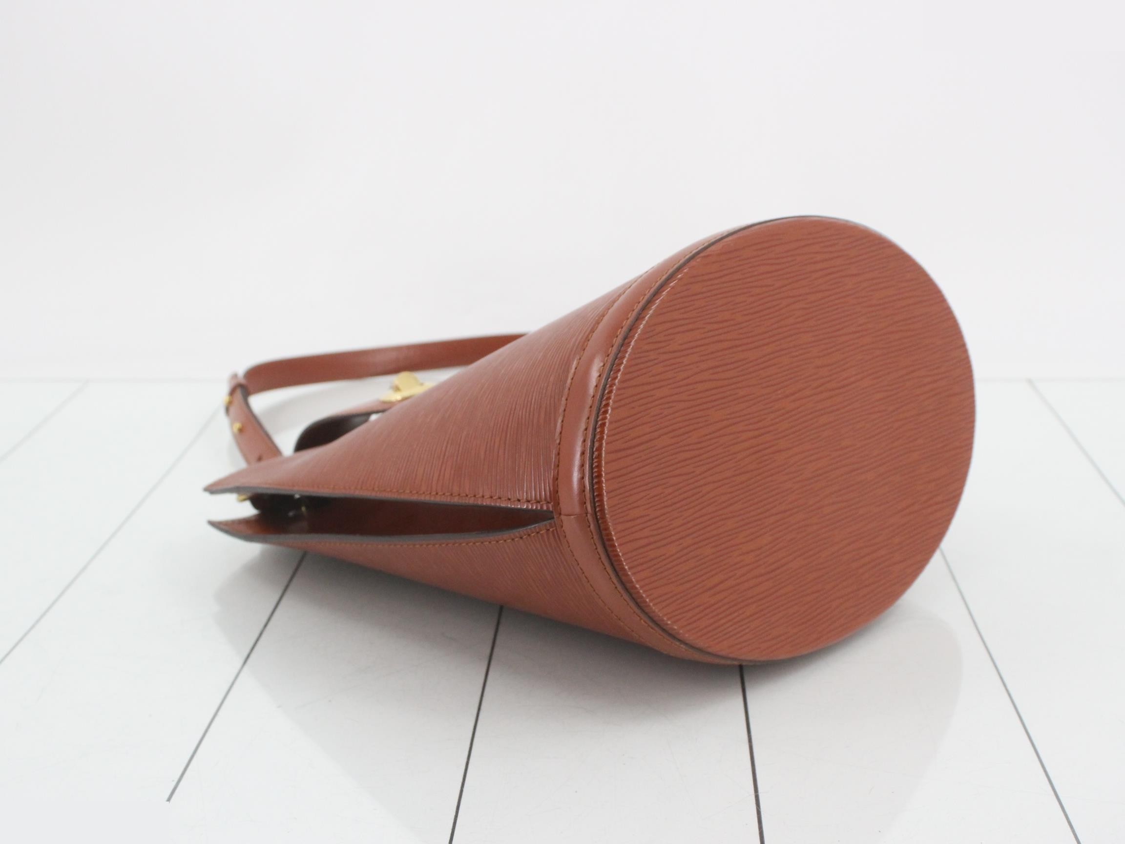 Epi Shoulder Bag, Cluny, Brown — view 5