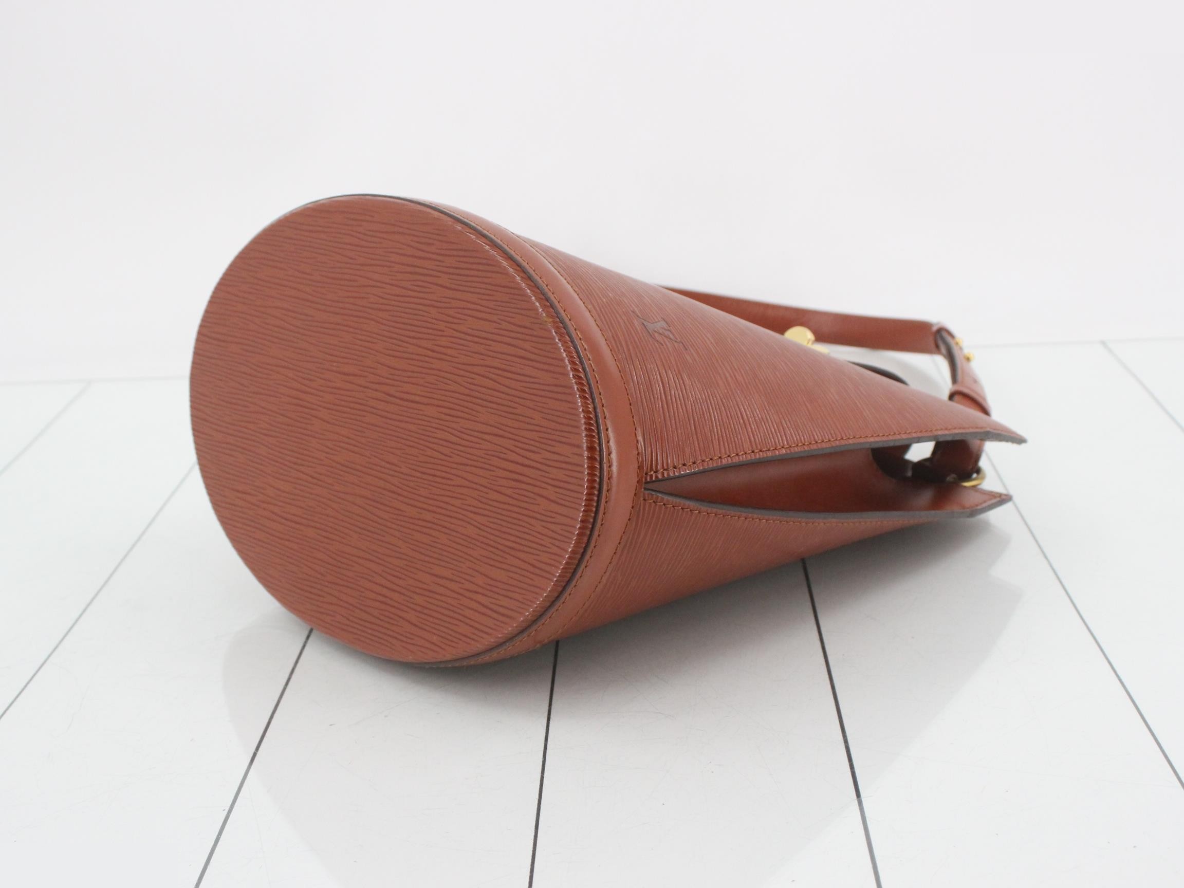 Epi Shoulder Bag, Cluny, Brown — view 6