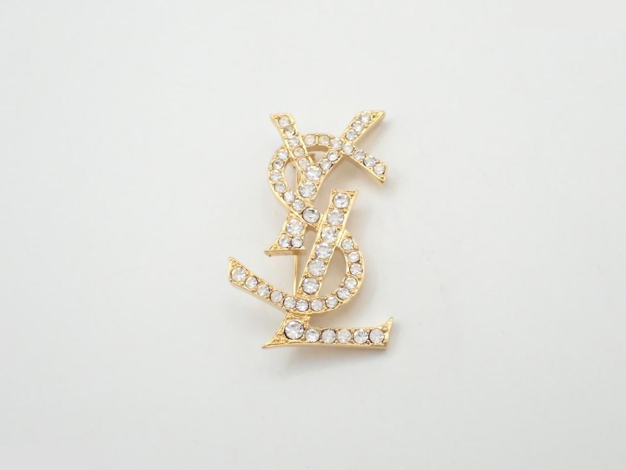 Cassandra Rhinestone Precious Metal Brooch