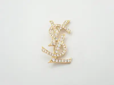 Cassandra Rhinestone Precious Metal Brooch