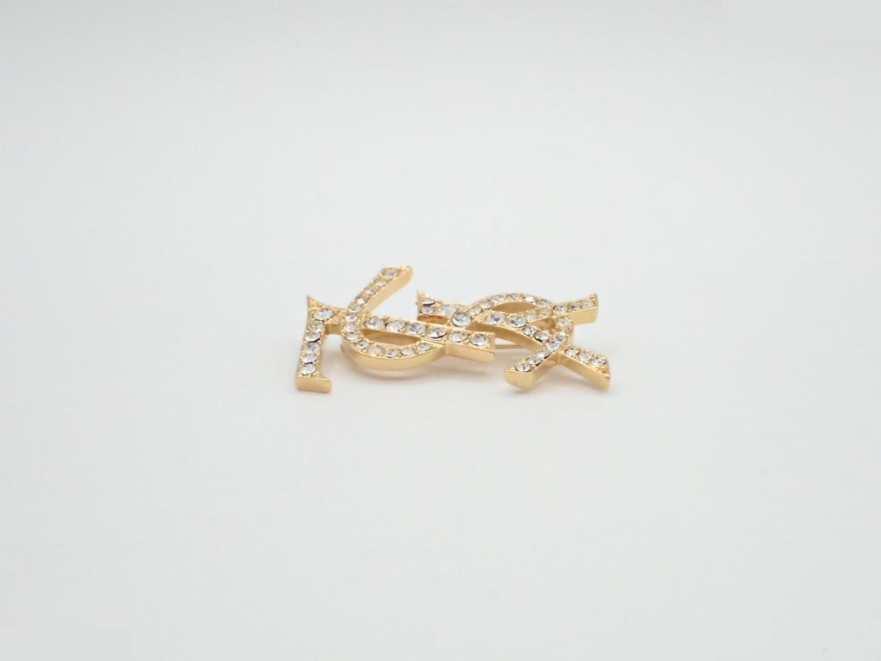 Cassandra Rhinestone Precious Metal Brooch — view 3