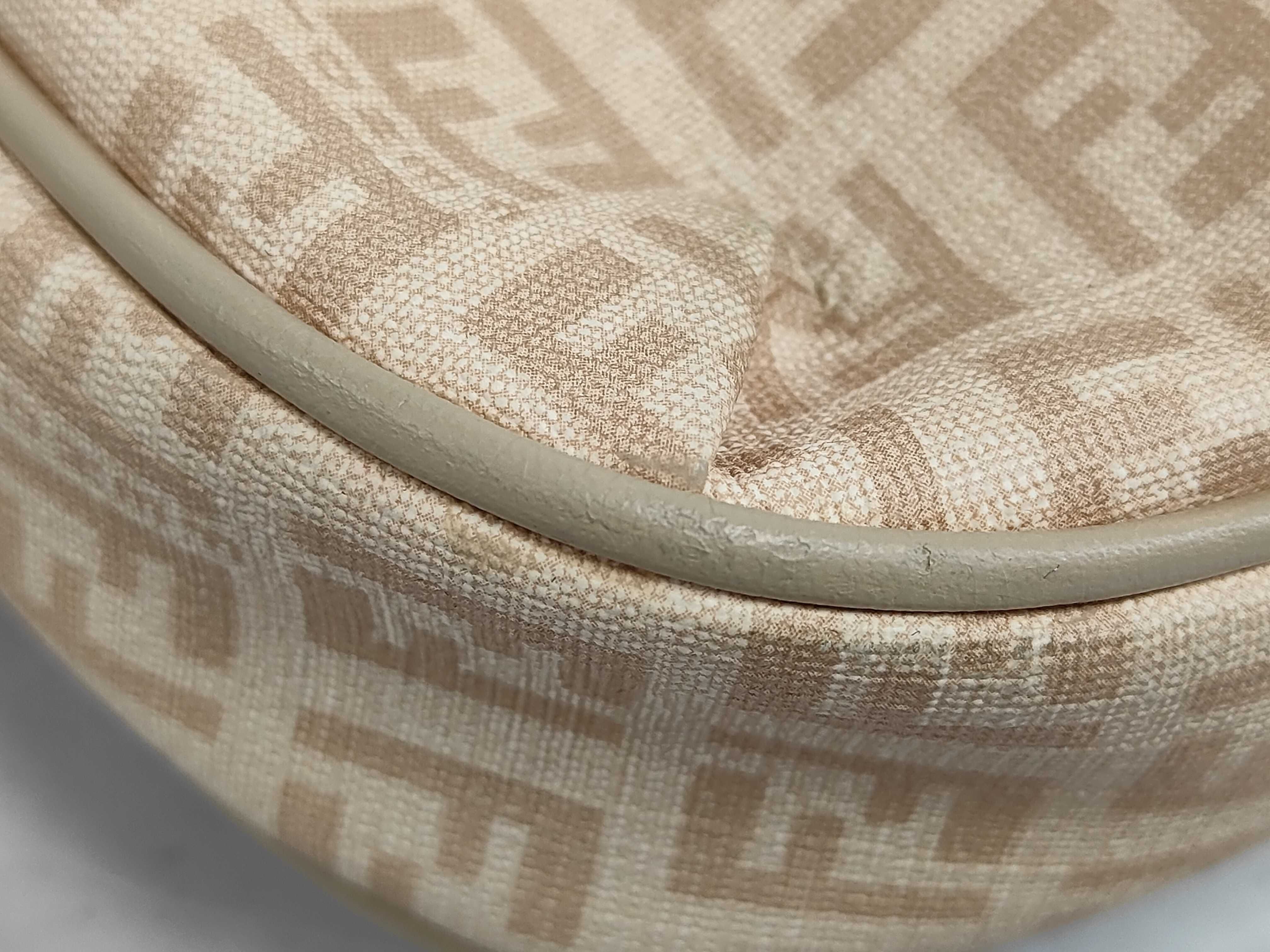 Zucchino Shoulder Bag, Sacoche, Front Pocket, Leather & PVC, Beige Shoulder Bag — view 3