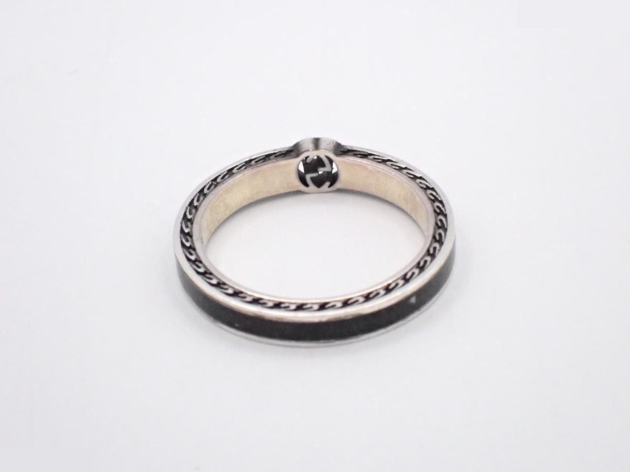 Interlocking G Silver Ring, Size #22, 925 Sterling Silver / 4.0g — view 2