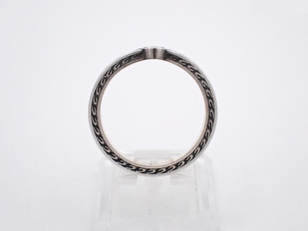 Interlocking G Silver Ring, Size #22, 925 Sterling Silver / 4.0g — view 3