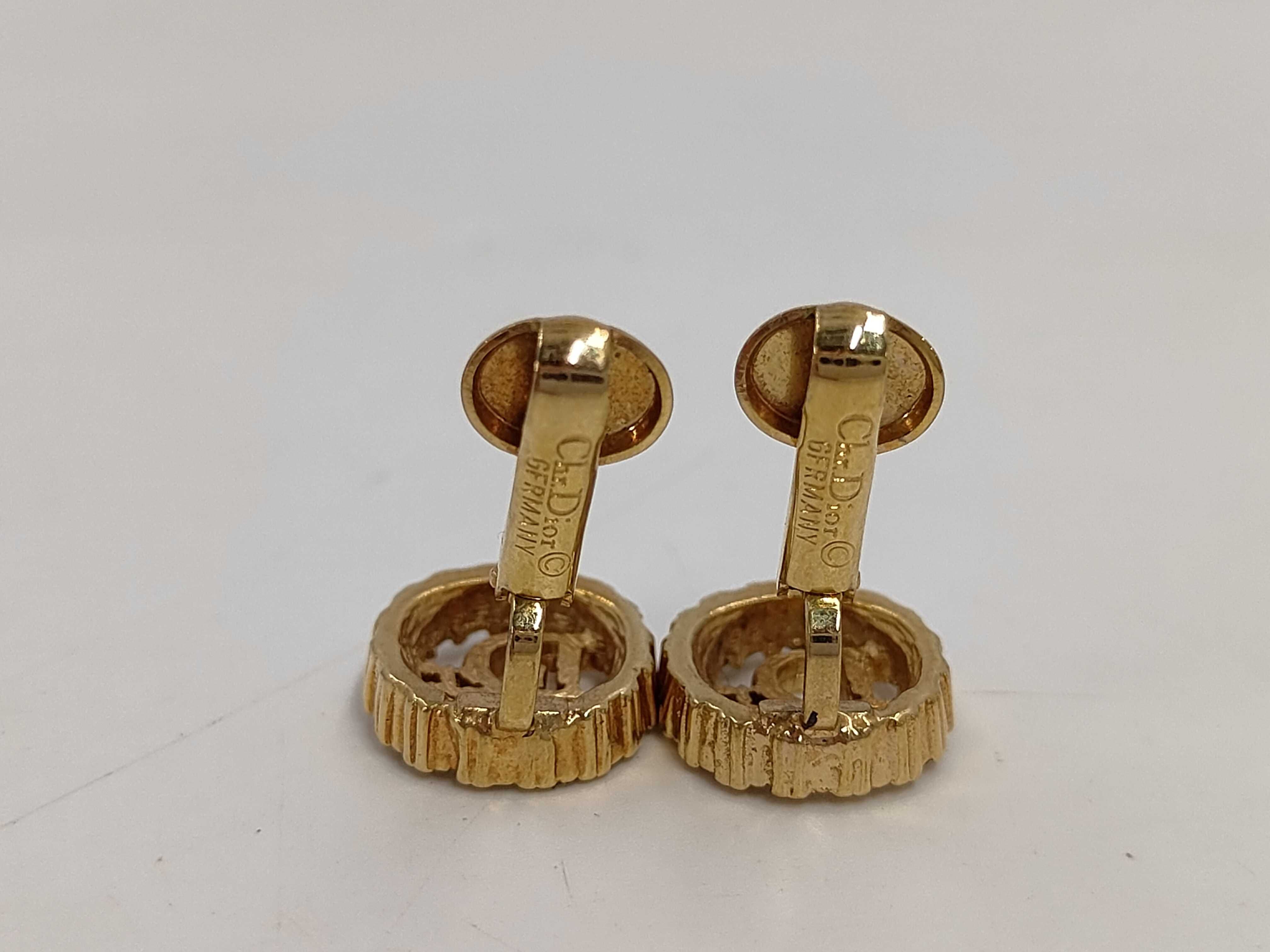 Logo Rhinestone GP Earrings — view 4