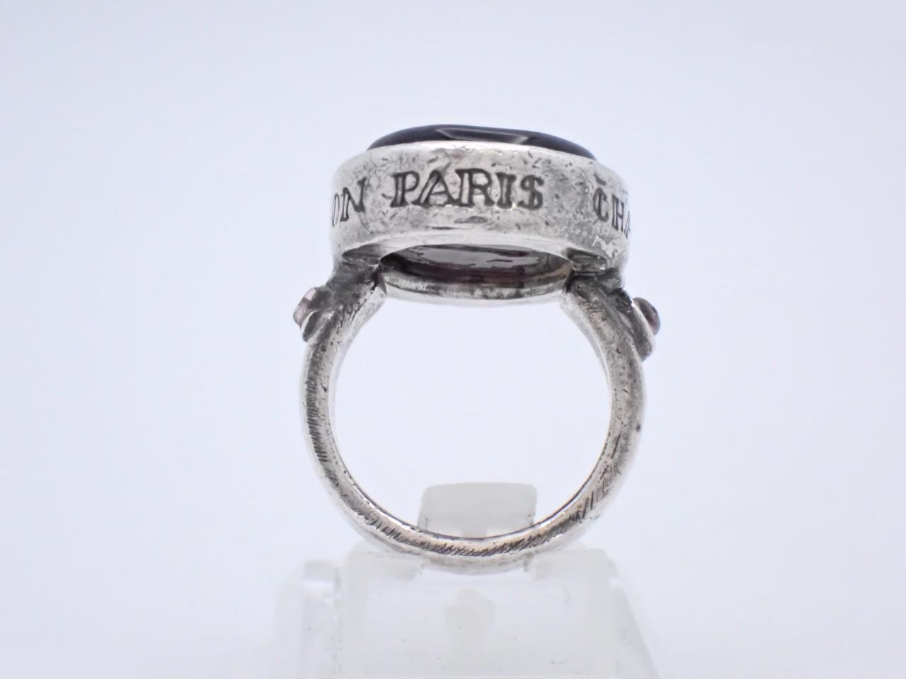 Coco Mark Cambon Gripoix Ring, 925 Sterling Silver / 11.4g — view 3