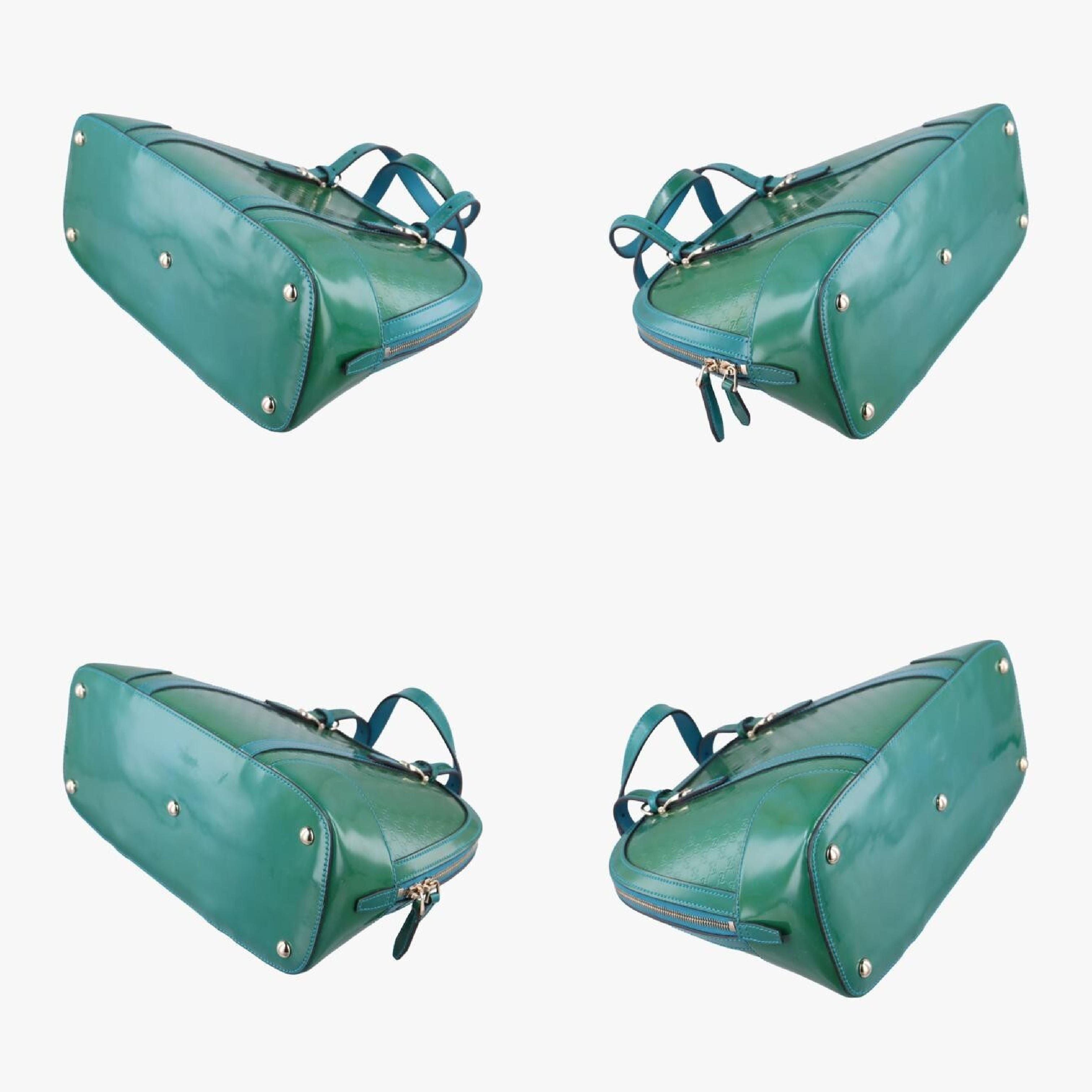 Microguccissima Green Patent Shoulder Bag 309617 G016346016 — view 4