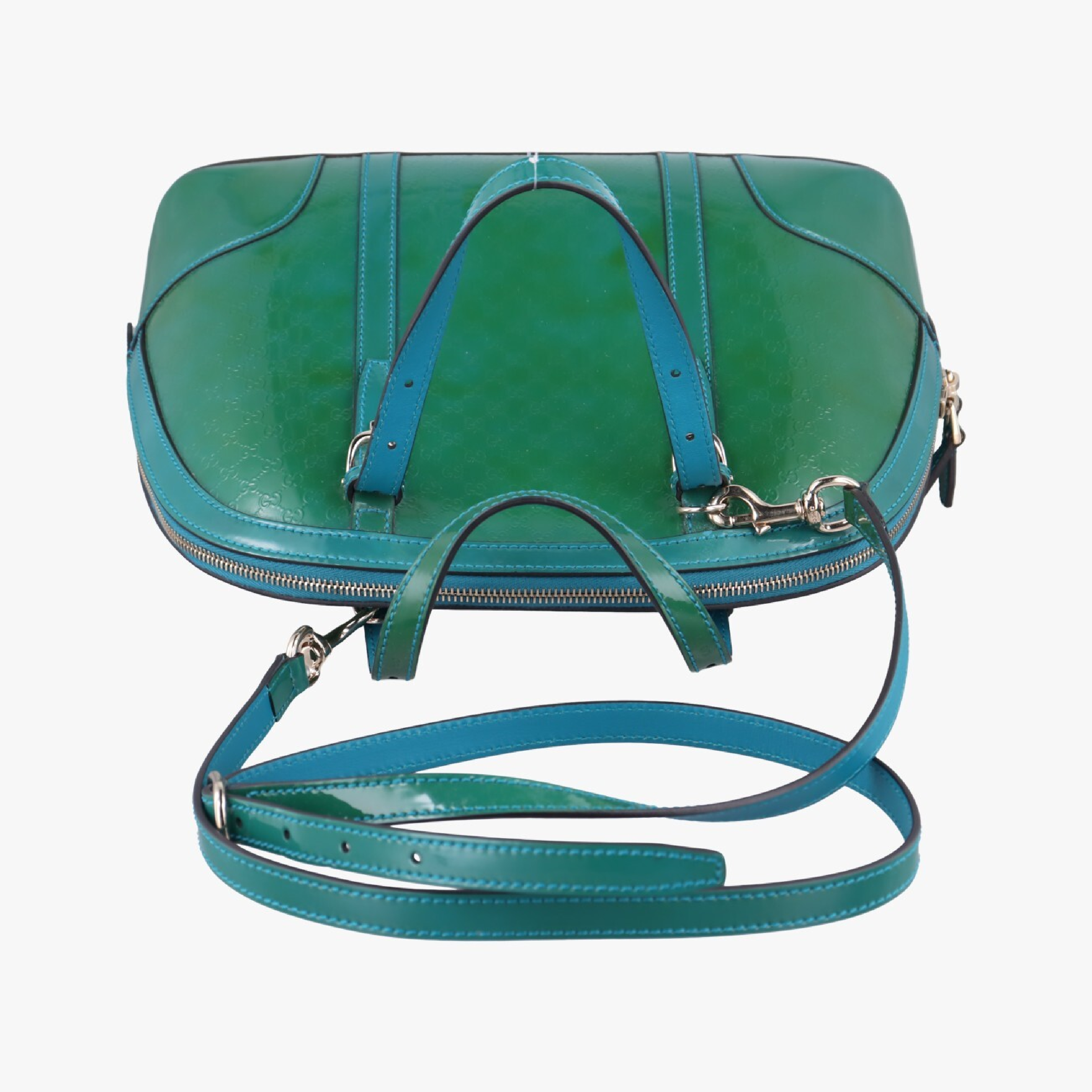 Microguccissima Green Patent Shoulder Bag 309617 G016346016 — view 5