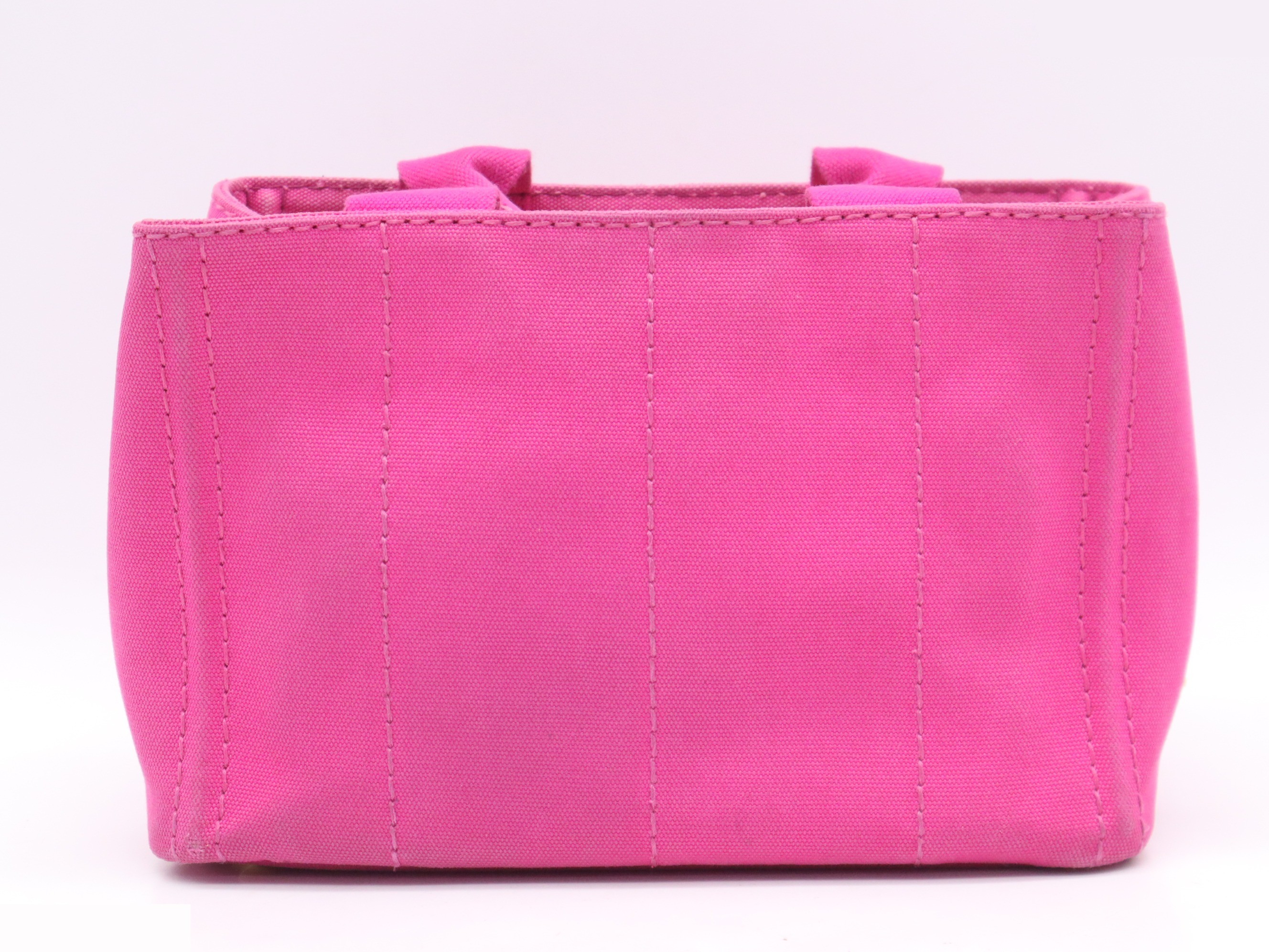 Canvas Canapa Mini Tote Bag, Pink — view 2