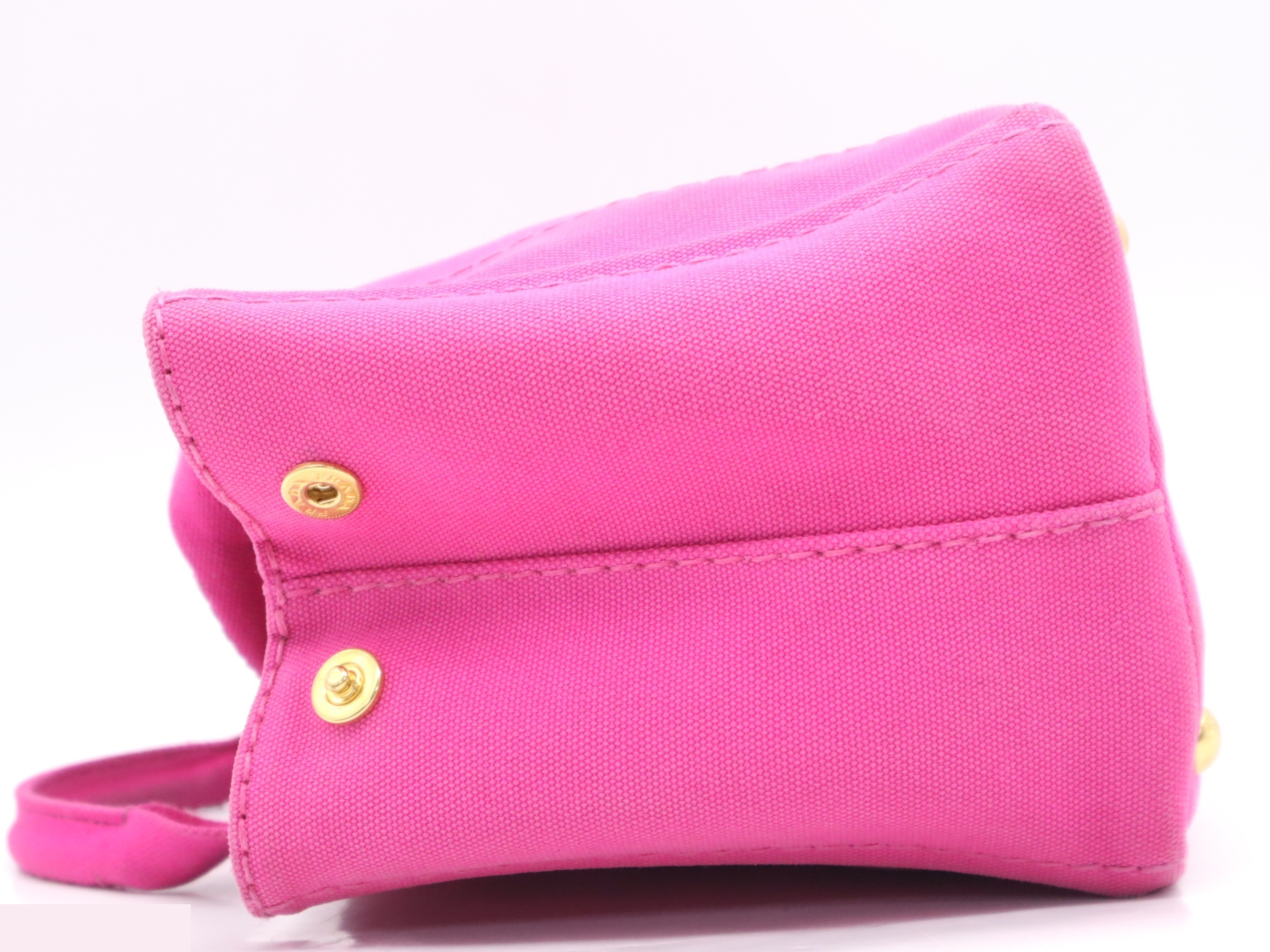 Canvas Canapa Mini Tote Bag, Pink — view 3