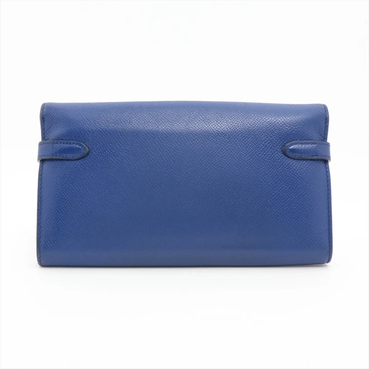 Kelly Wallet Long, Veau Epsom Leather, Long Wallet, Blue, Silver Hardware P: 2012 — view 2