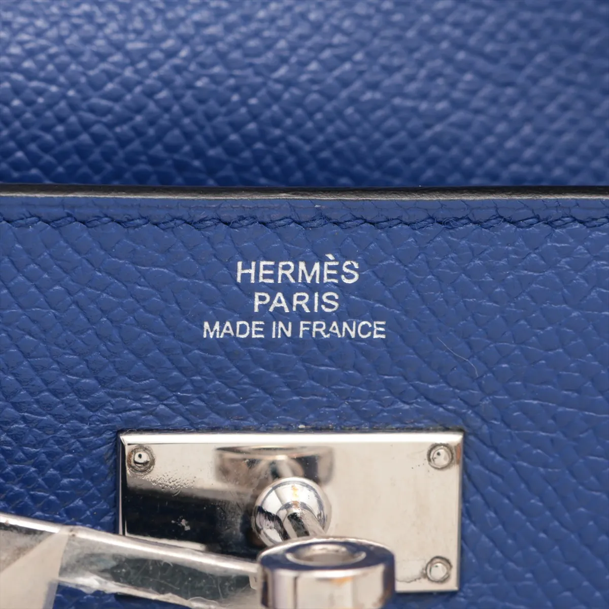 Kelly Wallet Long, Veau Epsom Leather, Long Wallet, Blue, Silver Hardware P: 2012 — view 9