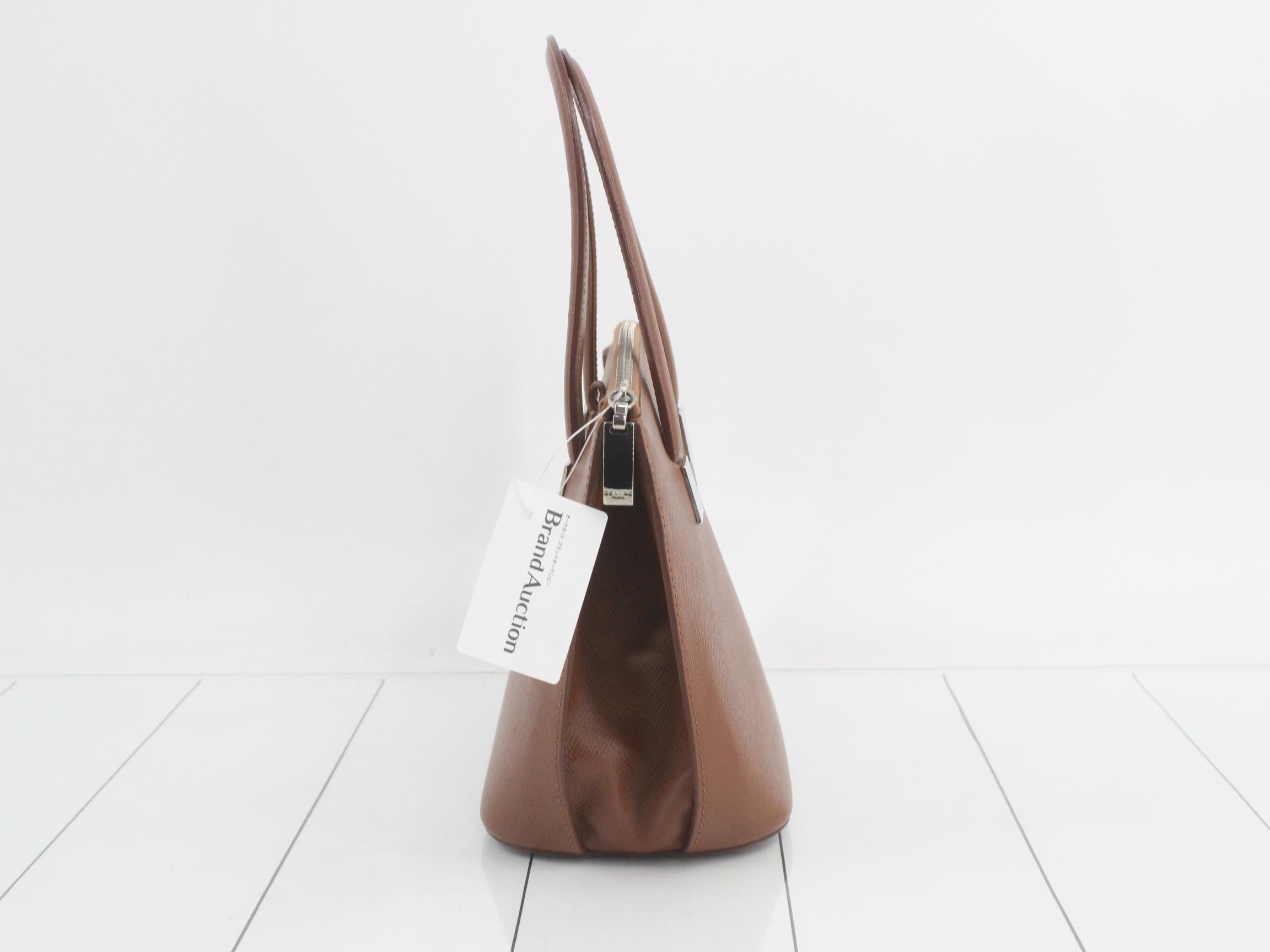 Handmade brown leather — view 4