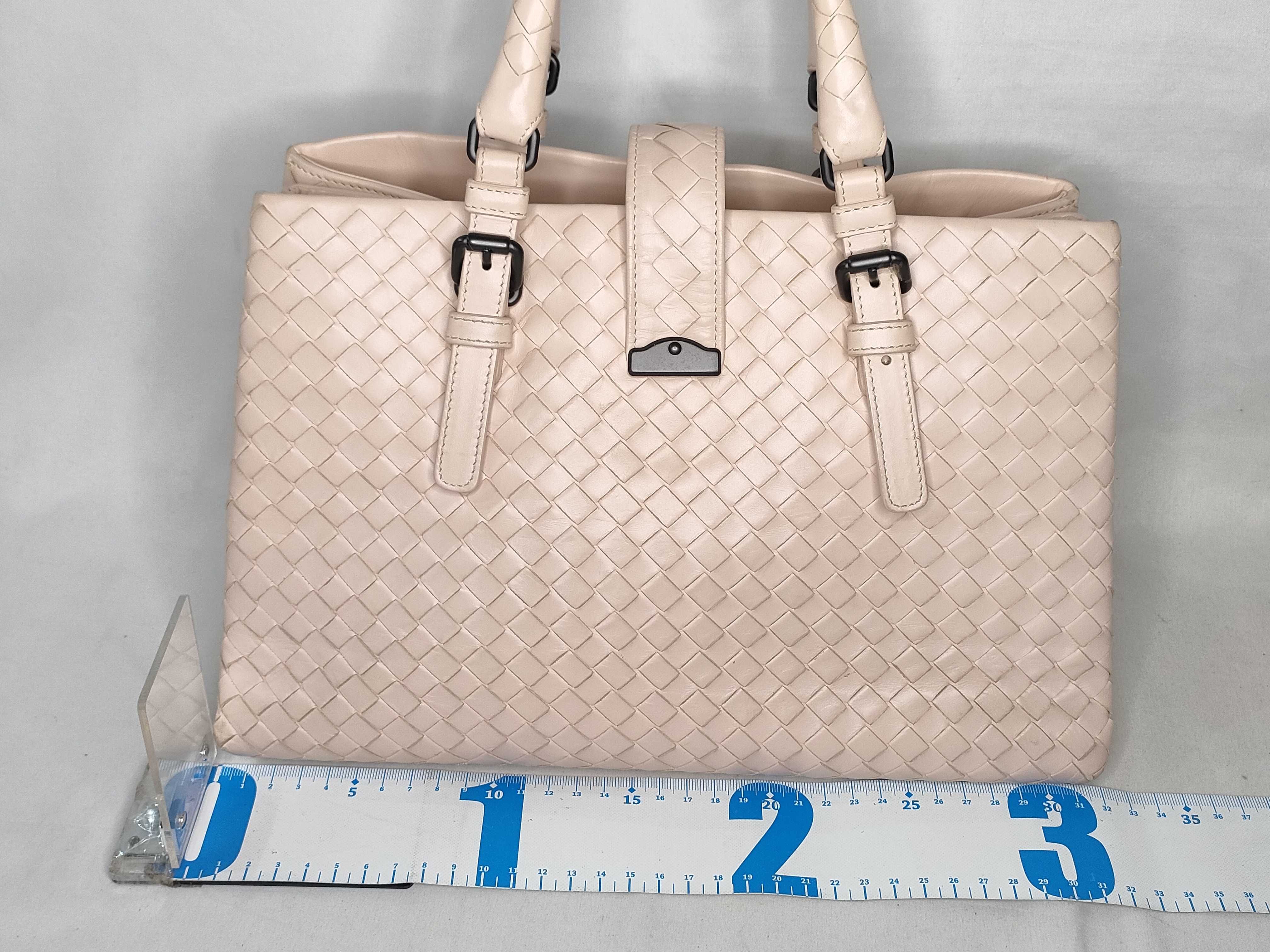 Intrecciato ID- Cow Skin Intrecciato Roma 2-Way Handbag Pink B05178771L Handbag — view 2