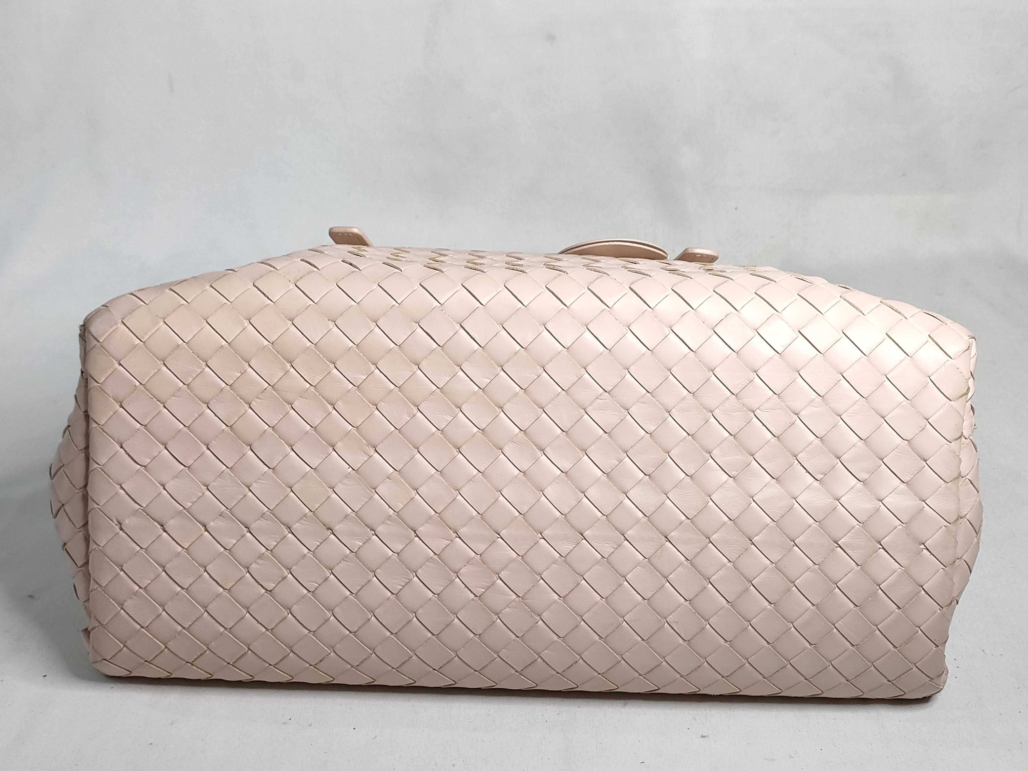 Intrecciato ID- Cow Skin Intrecciato Roma 2-Way Handbag Pink B05178771L Handbag — view 8
