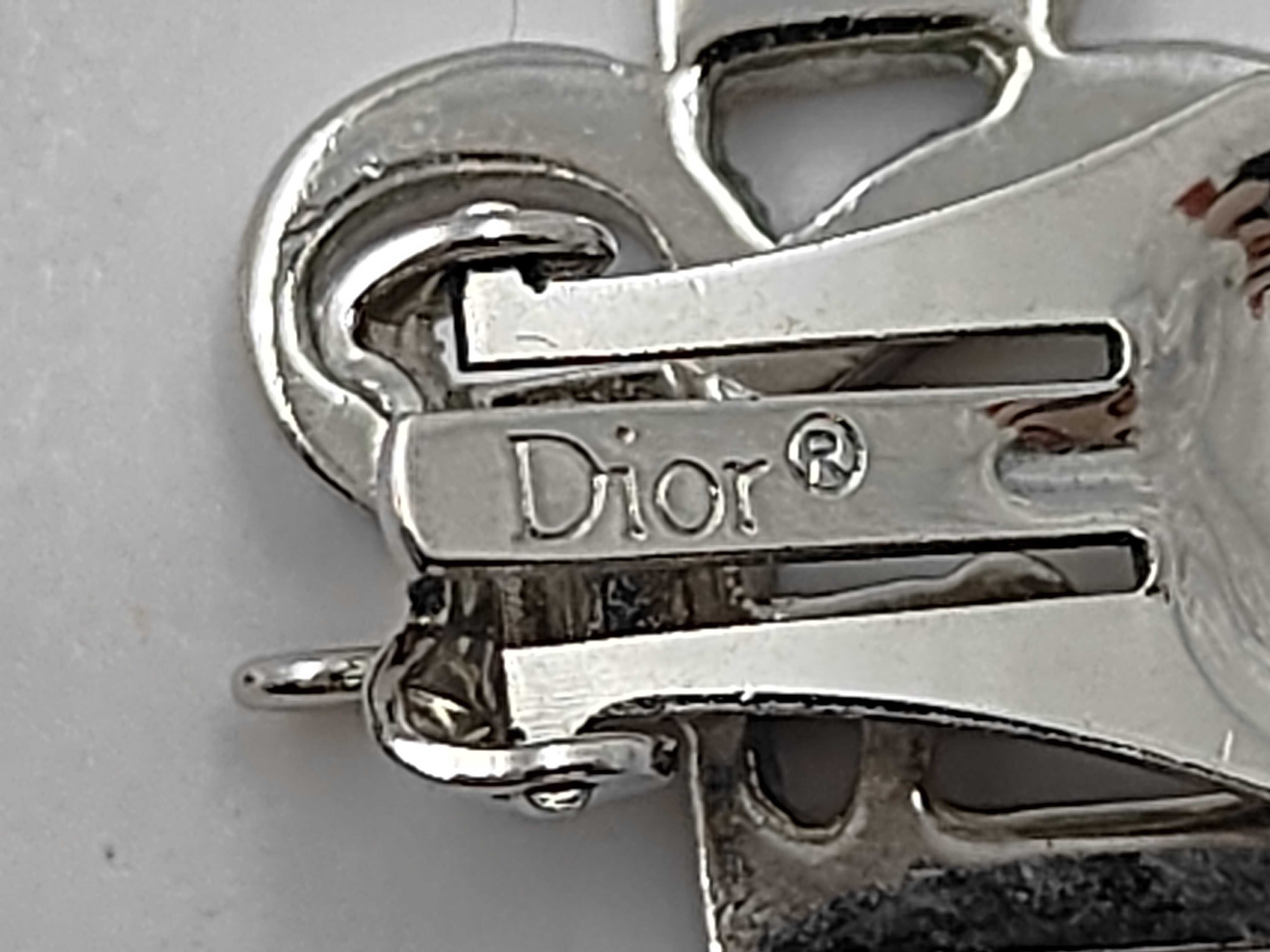 Logo Rhinestone Silver Earrings — view 5