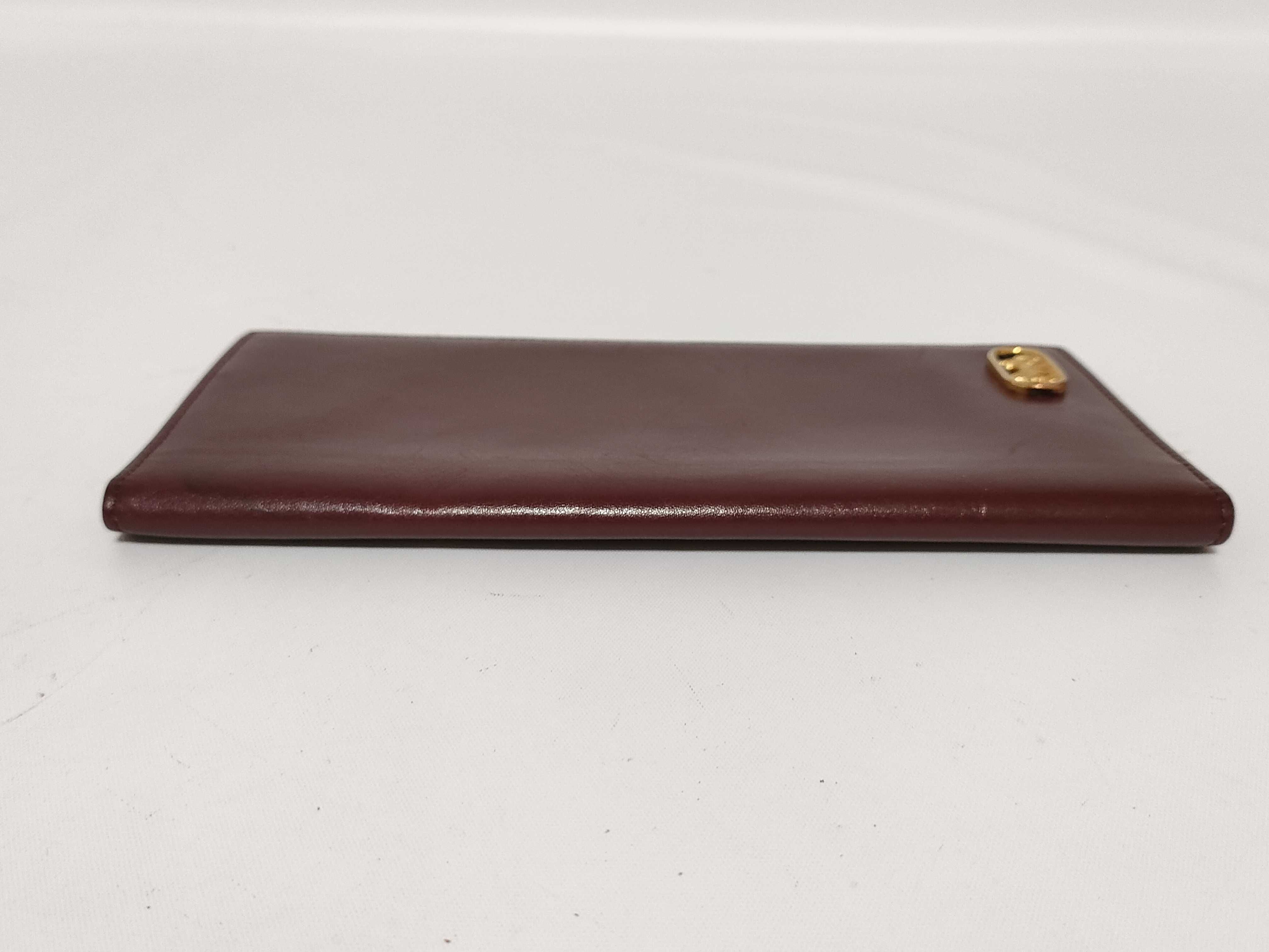 Leather Long Wallet with Carriage Hardware - Billfold — view 5