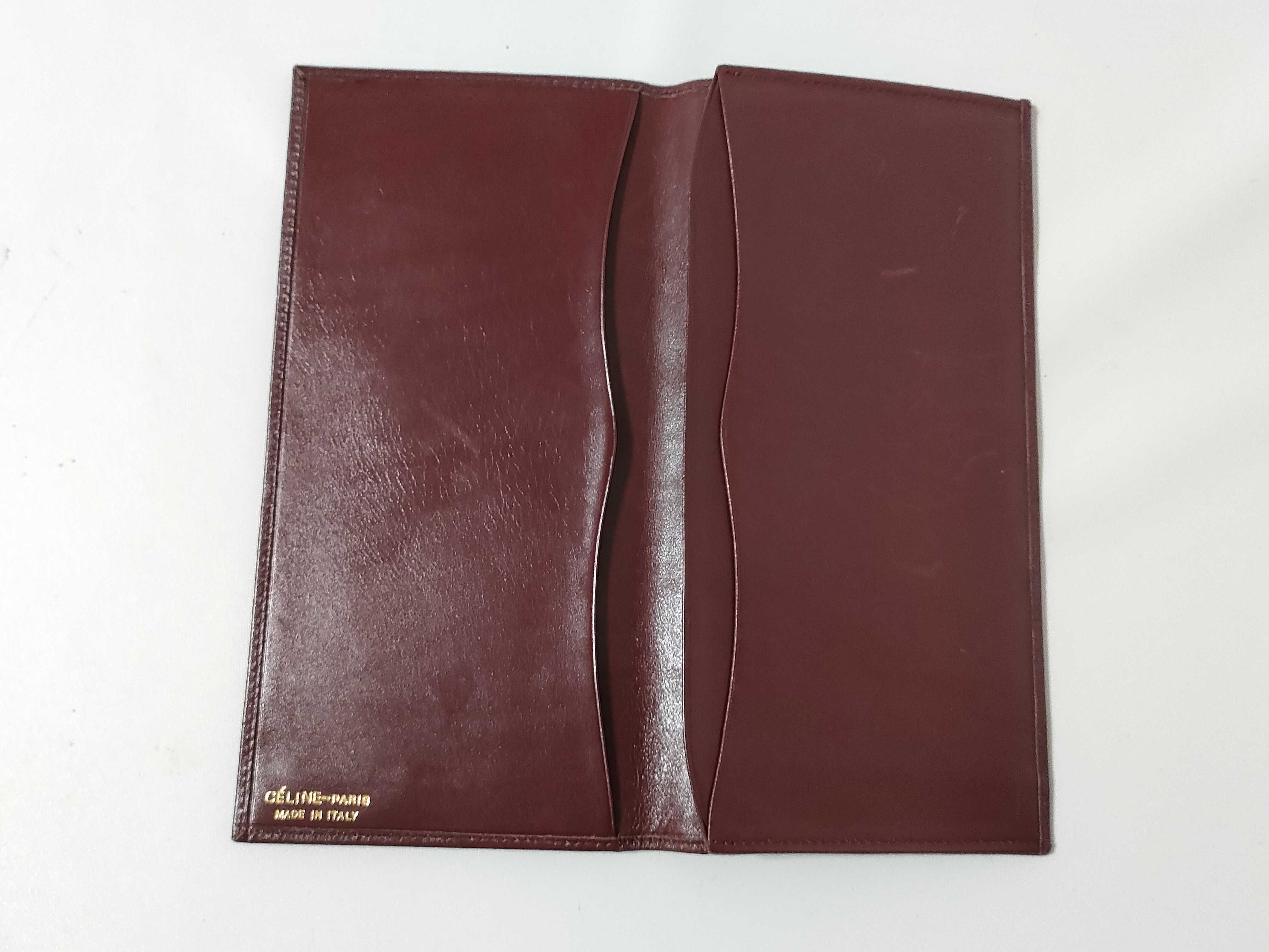 Leather Long Wallet with Carriage Hardware - Billfold — view 8