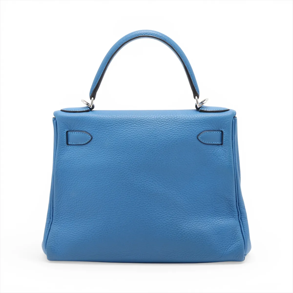 [Individually packaged] Hermes Kelly 28 Letournée Taurillon Clemence Bleu Zellige Silver Hardware D:2019 — view 2