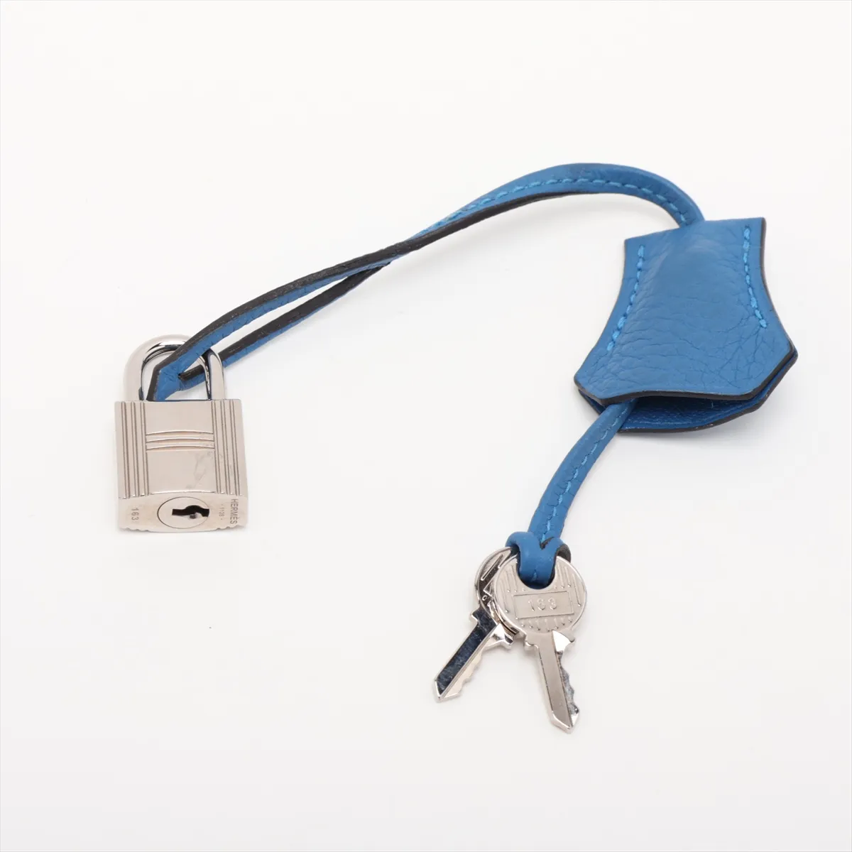 [Individually packaged] Hermes Kelly 28 Letournée Taurillon Clemence Bleu Zellige Silver Hardware D:2019 — view 11