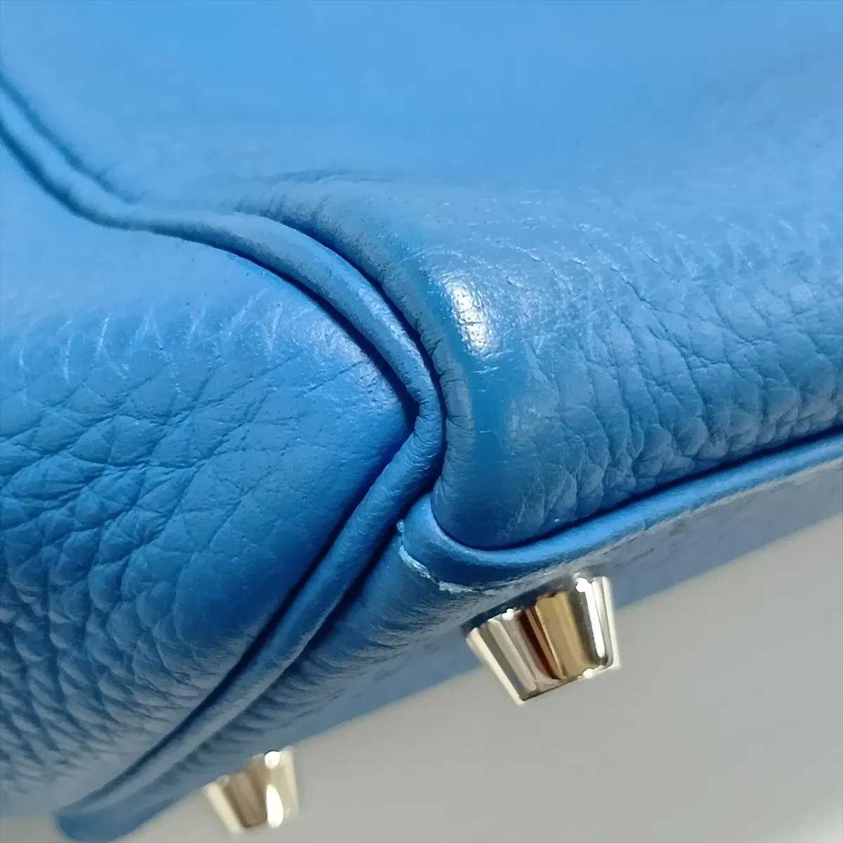[Individually packaged] Hermes Kelly 28 Letournée Taurillon Clemence Bleu Zellige Silver Hardware D:2019 — view 15