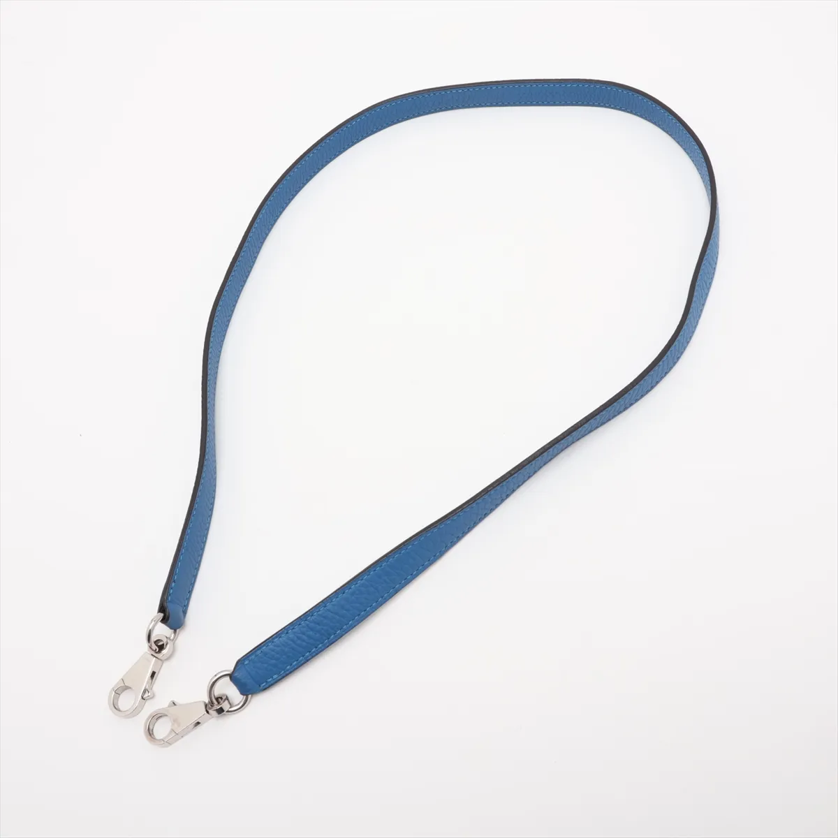 [Individually packaged] Hermes Kelly 28 Letournée Taurillon Clemence Bleu Zellige Silver Hardware D:2019 — view 7