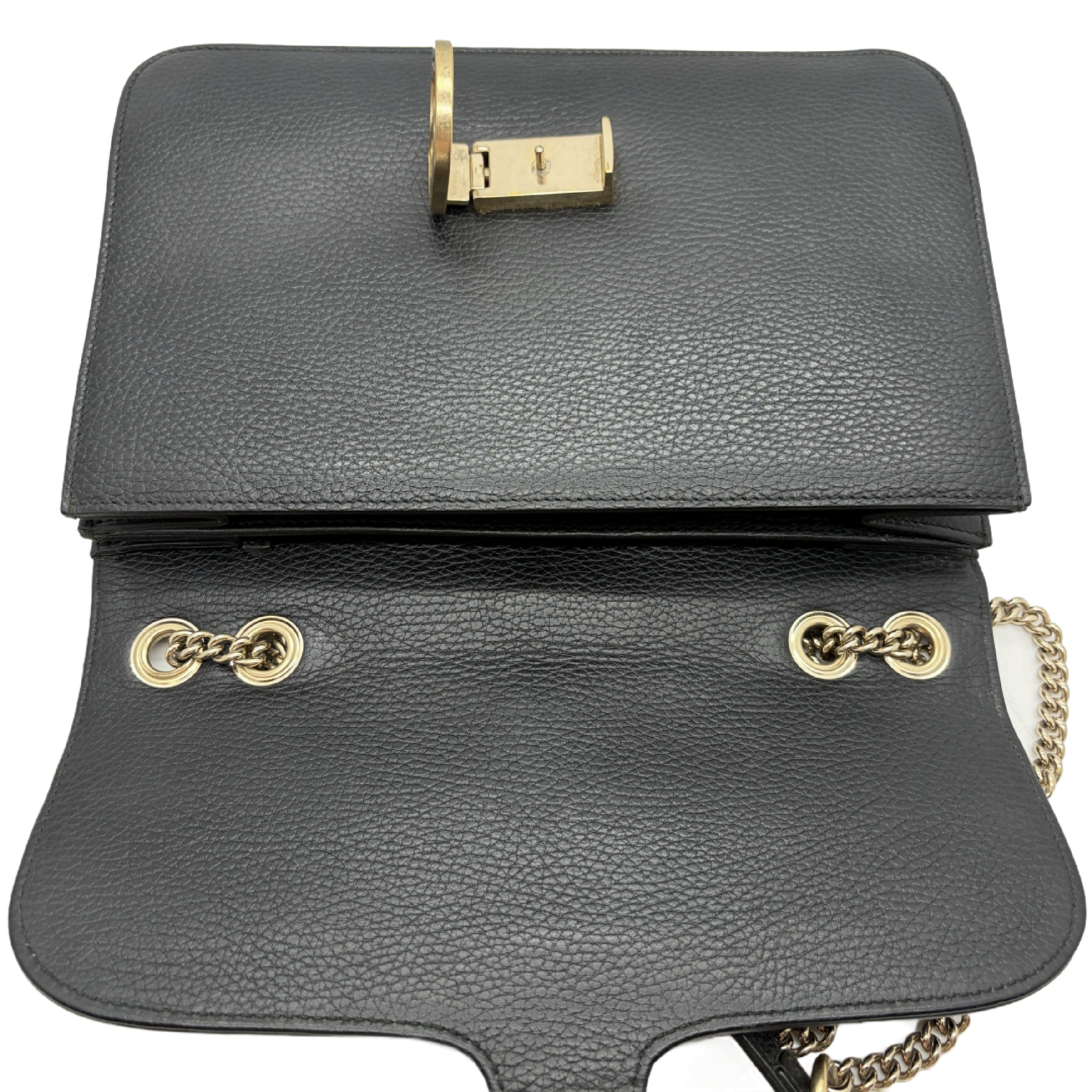 Interlocking G Leather Chain Shoulder Bag — view 11