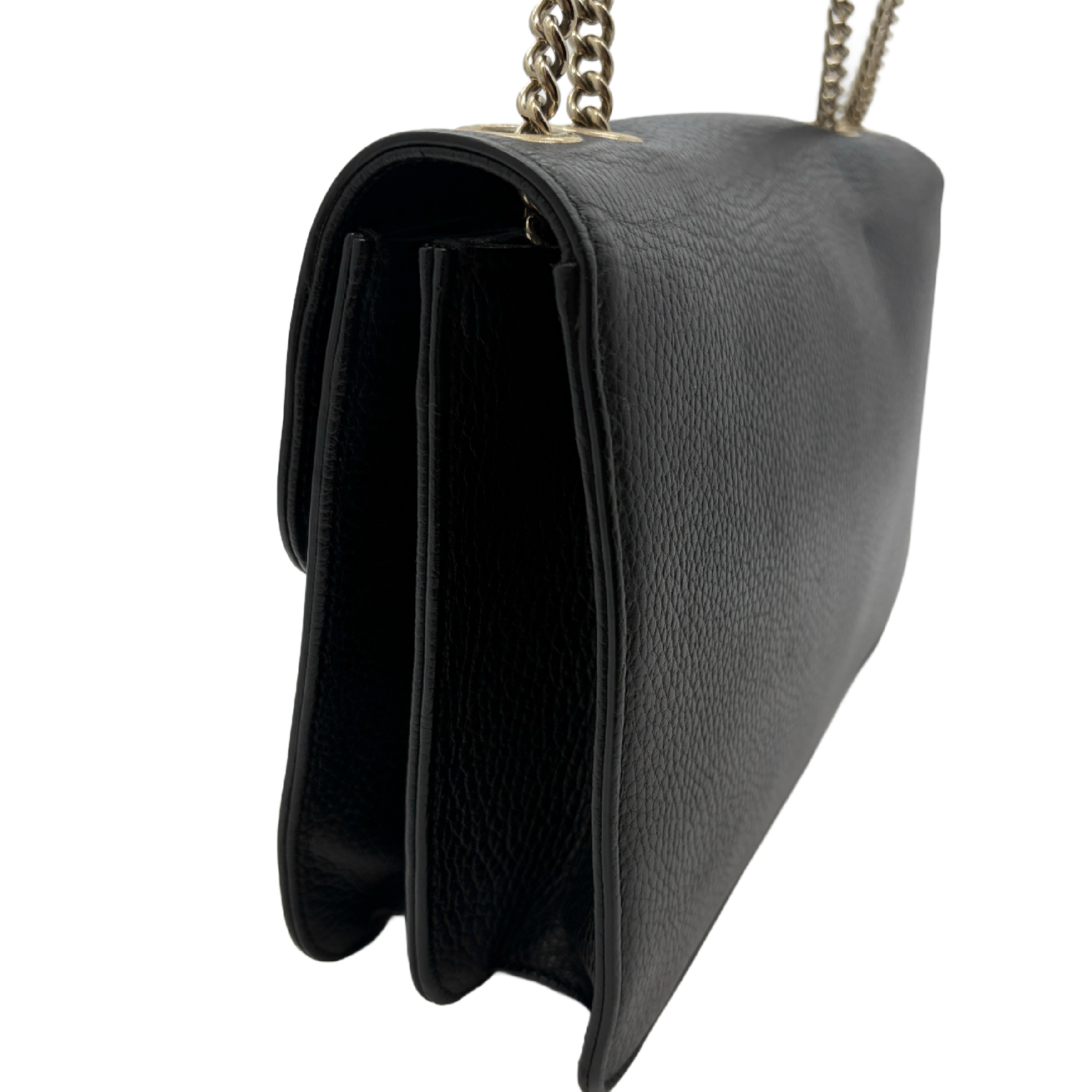 Interlocking G Leather Chain Shoulder Bag — view 4