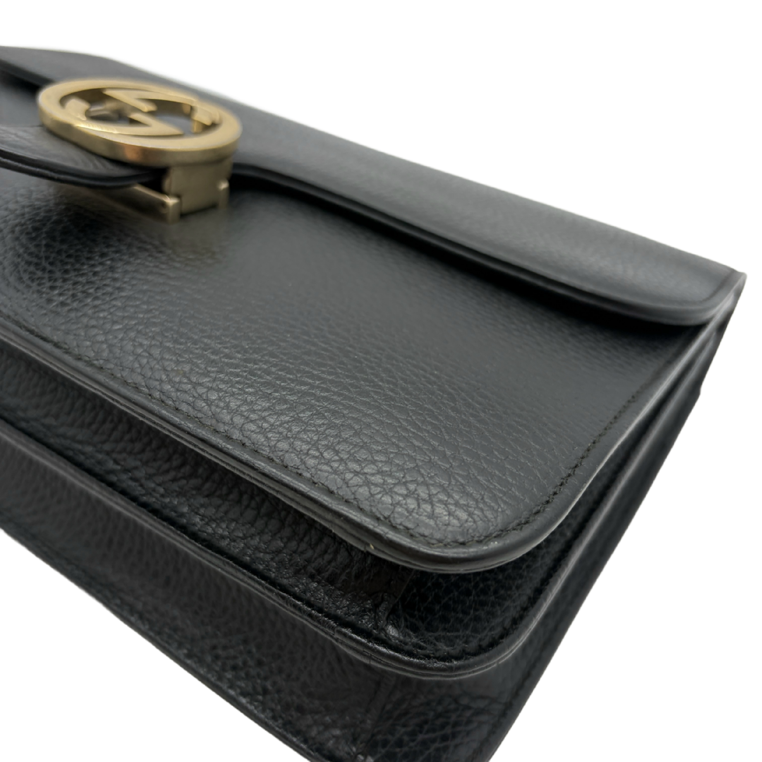 Interlocking G Leather Chain Shoulder Bag — view 7