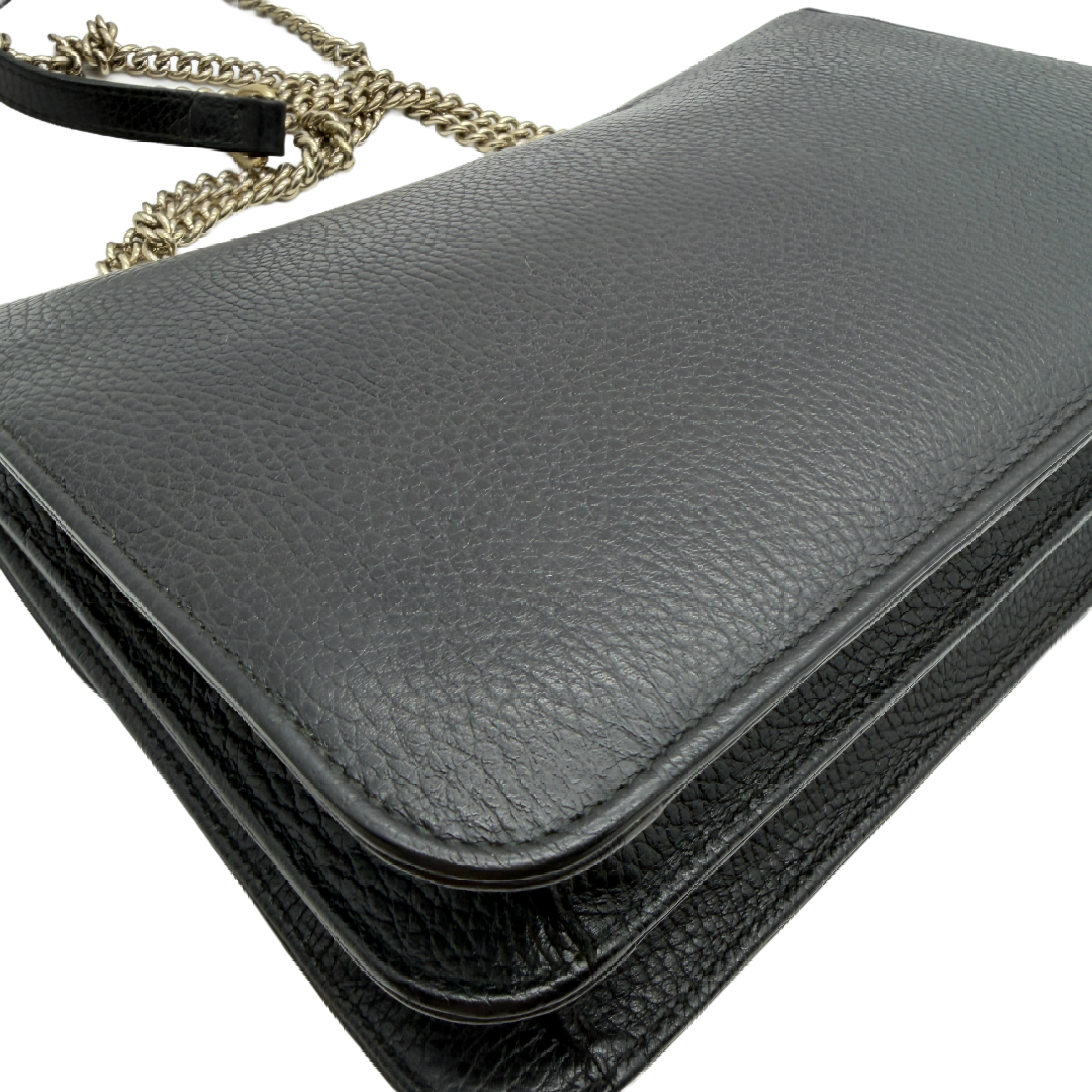 Interlocking G Leather Chain Shoulder Bag — view 8
