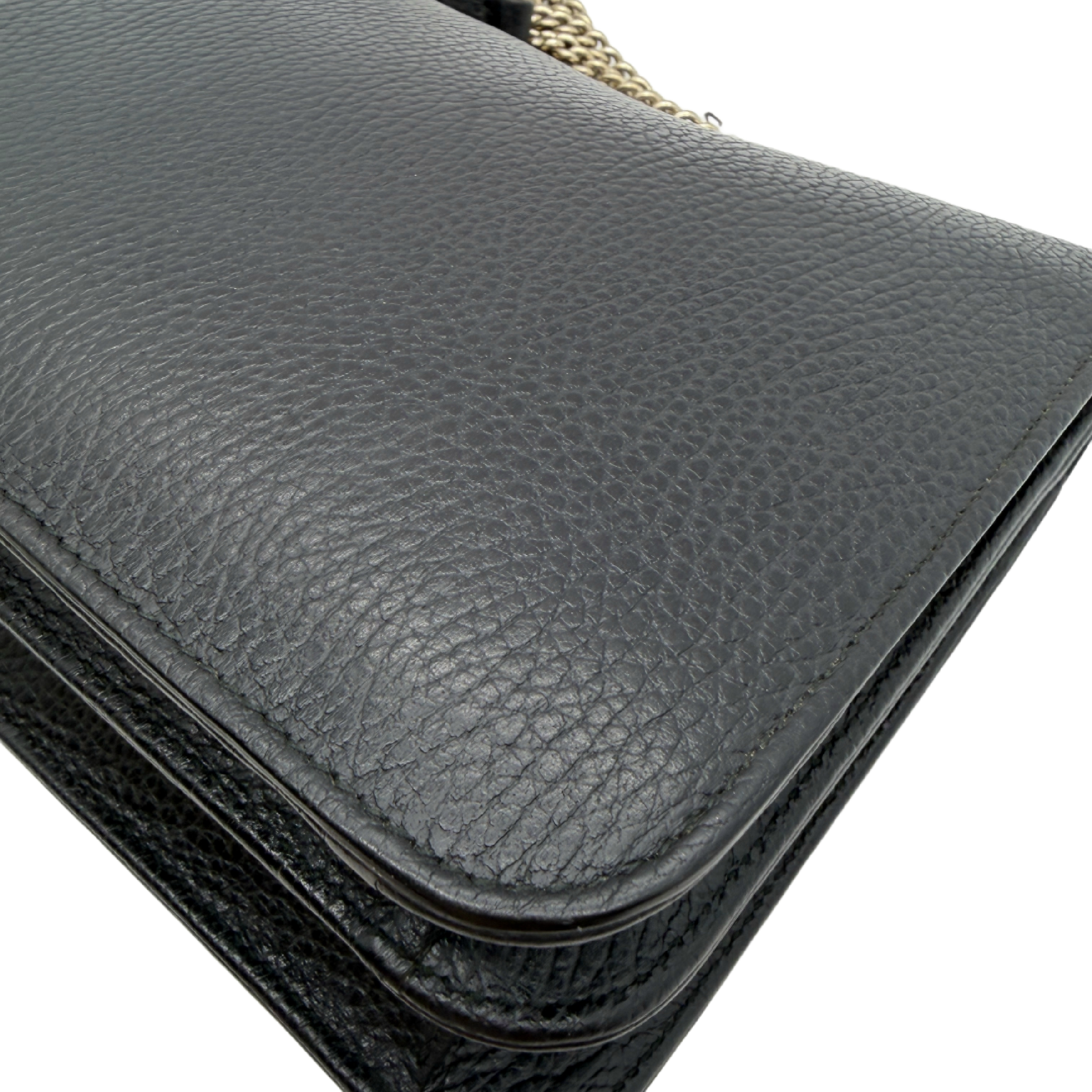 Interlocking G Leather Chain Shoulder Bag — view 9