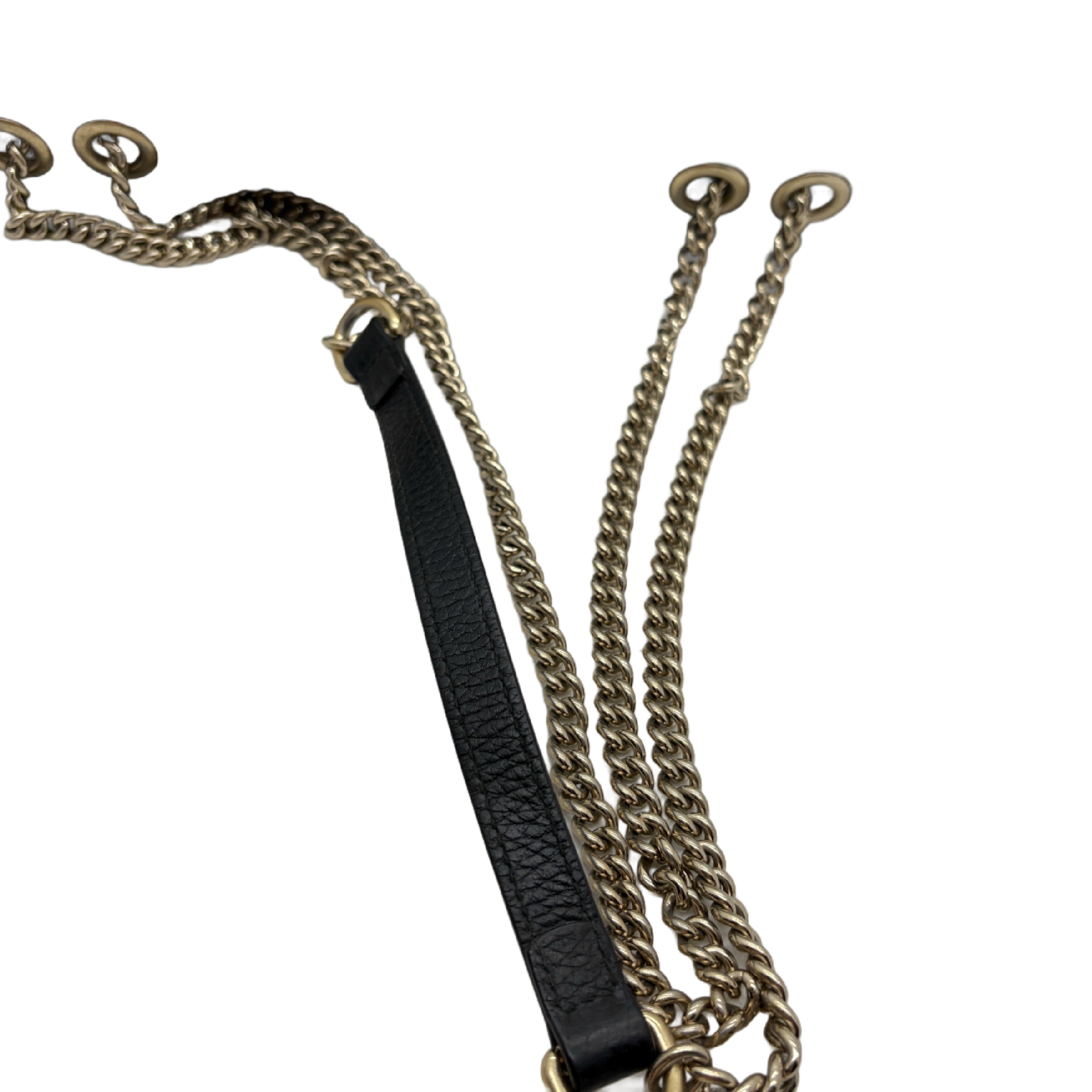 Interlocking G Leather Chain Shoulder Bag — view 10