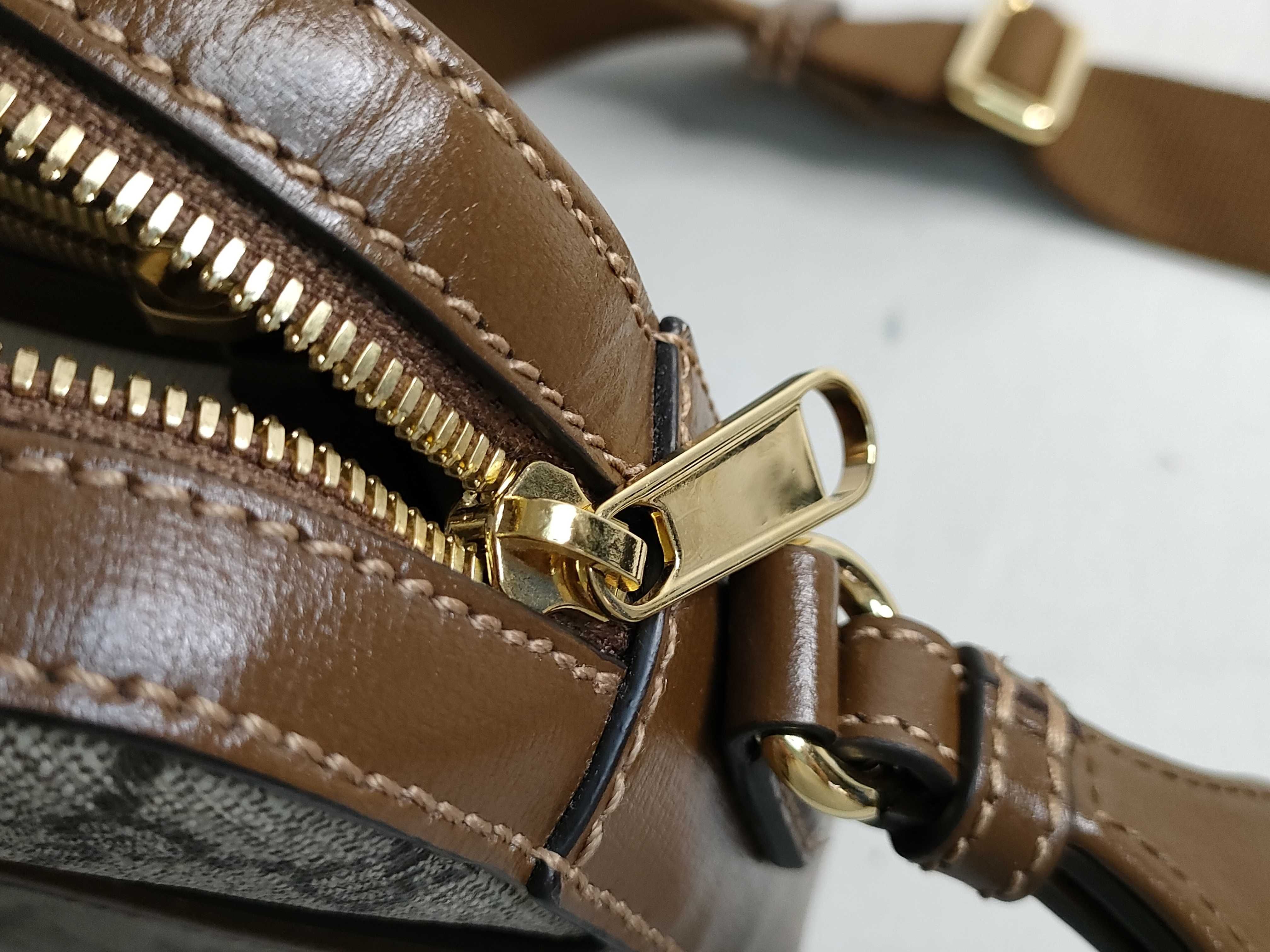 GG Supreme PVC x Leather Shoulder Bag, Brown, 675891 — view 13
